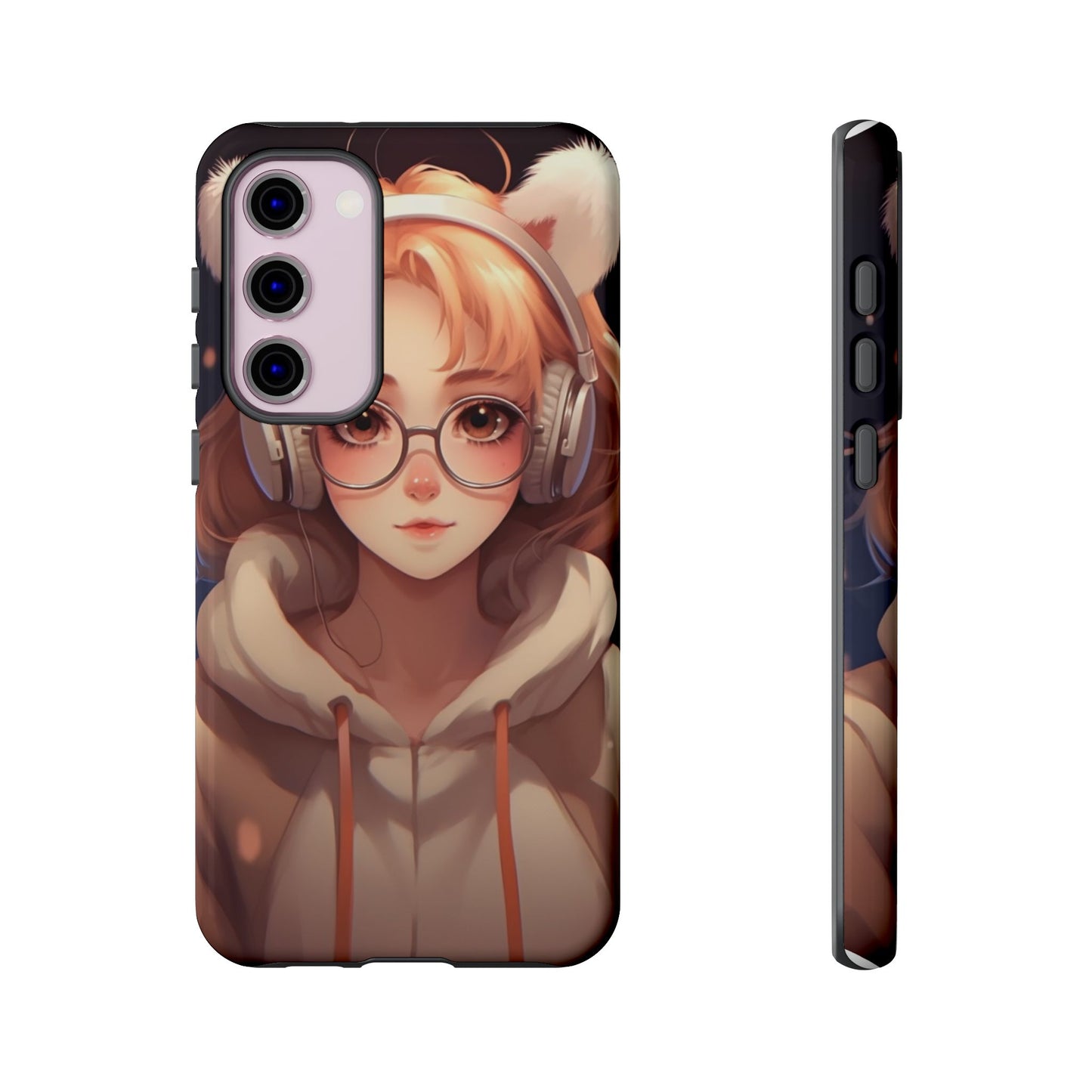 Anime Girl Phone Case - Cute Aesthetic Cover for iPhone, Samsung & Google Pixel, Girly Phone Case, Kawaii Lover Gift