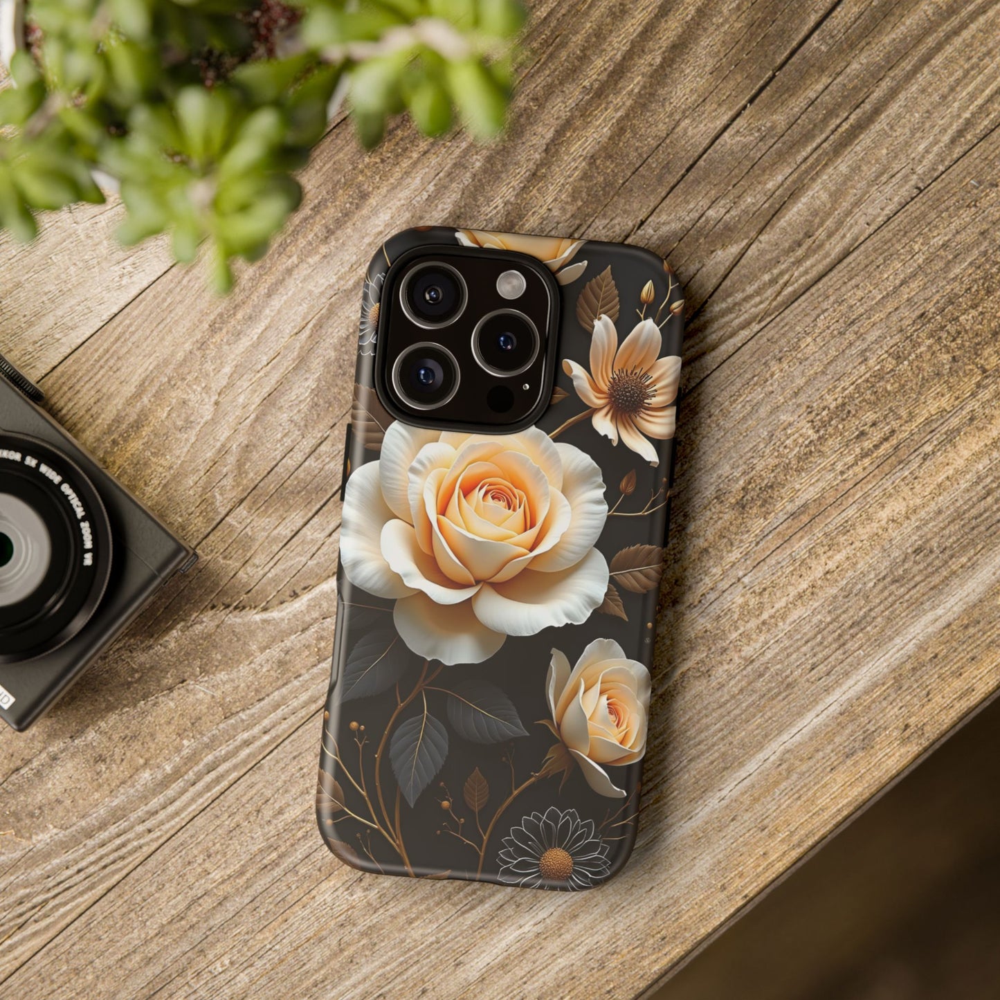 Elegant 3D Floral Design, Botanical Phone Case design for Iphone.