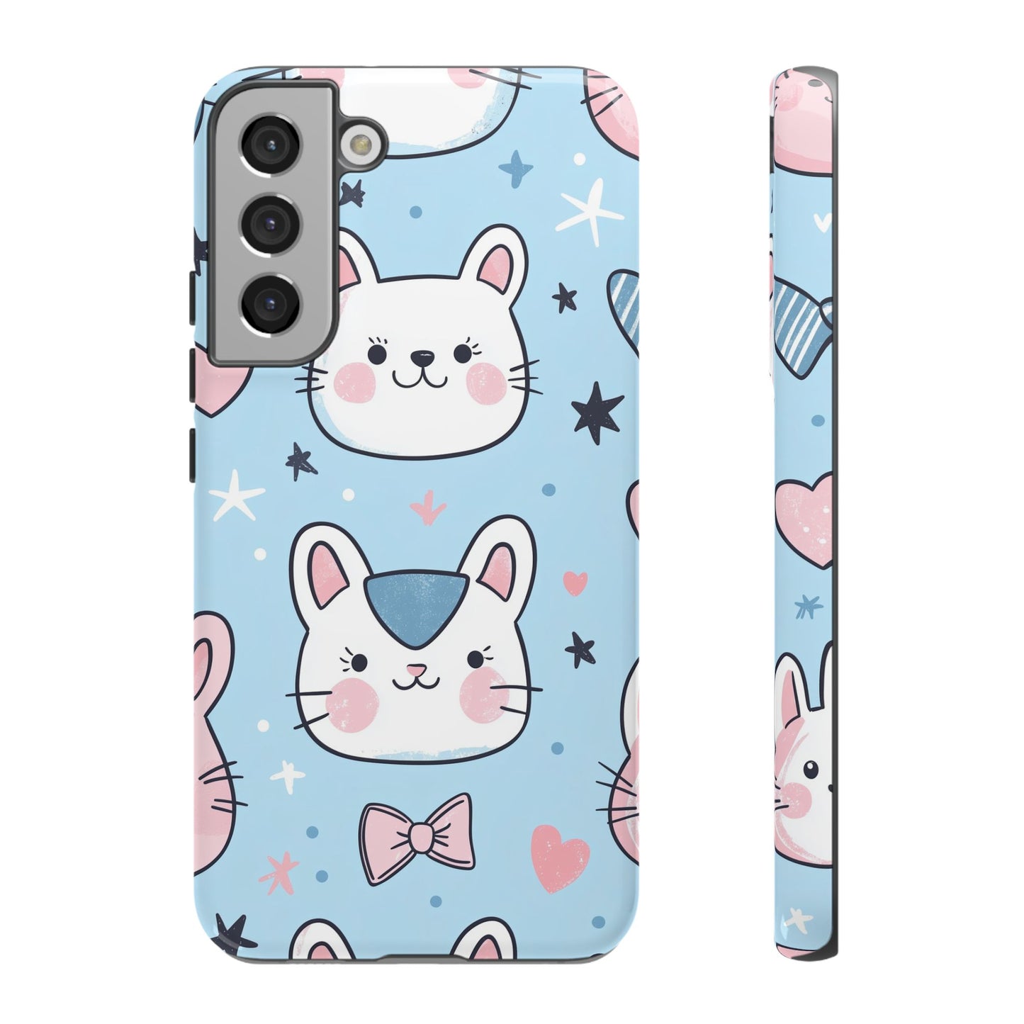 Kawaii Kitty Love Anime Phone Case for iPhone, Samsung, Google Pixel