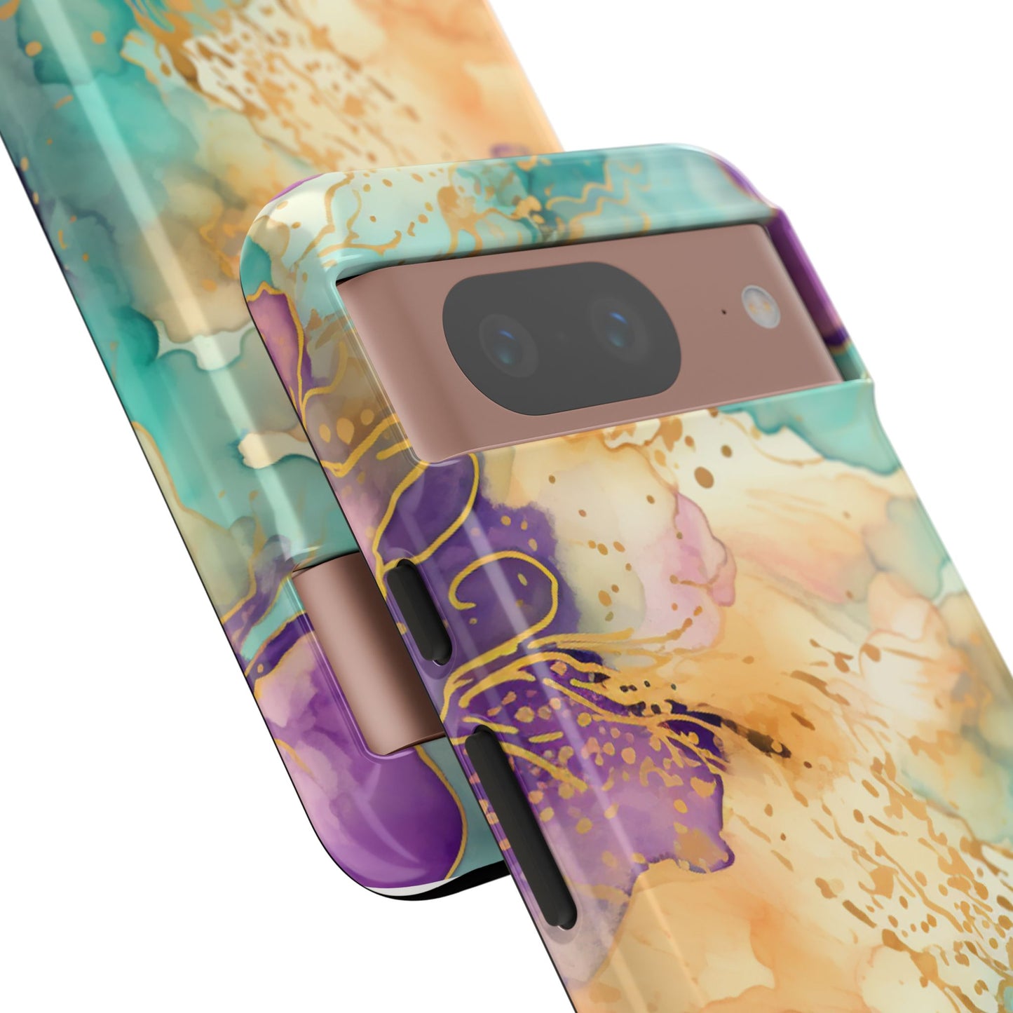 Golden Aura Abstract Watercolor Mobile Case