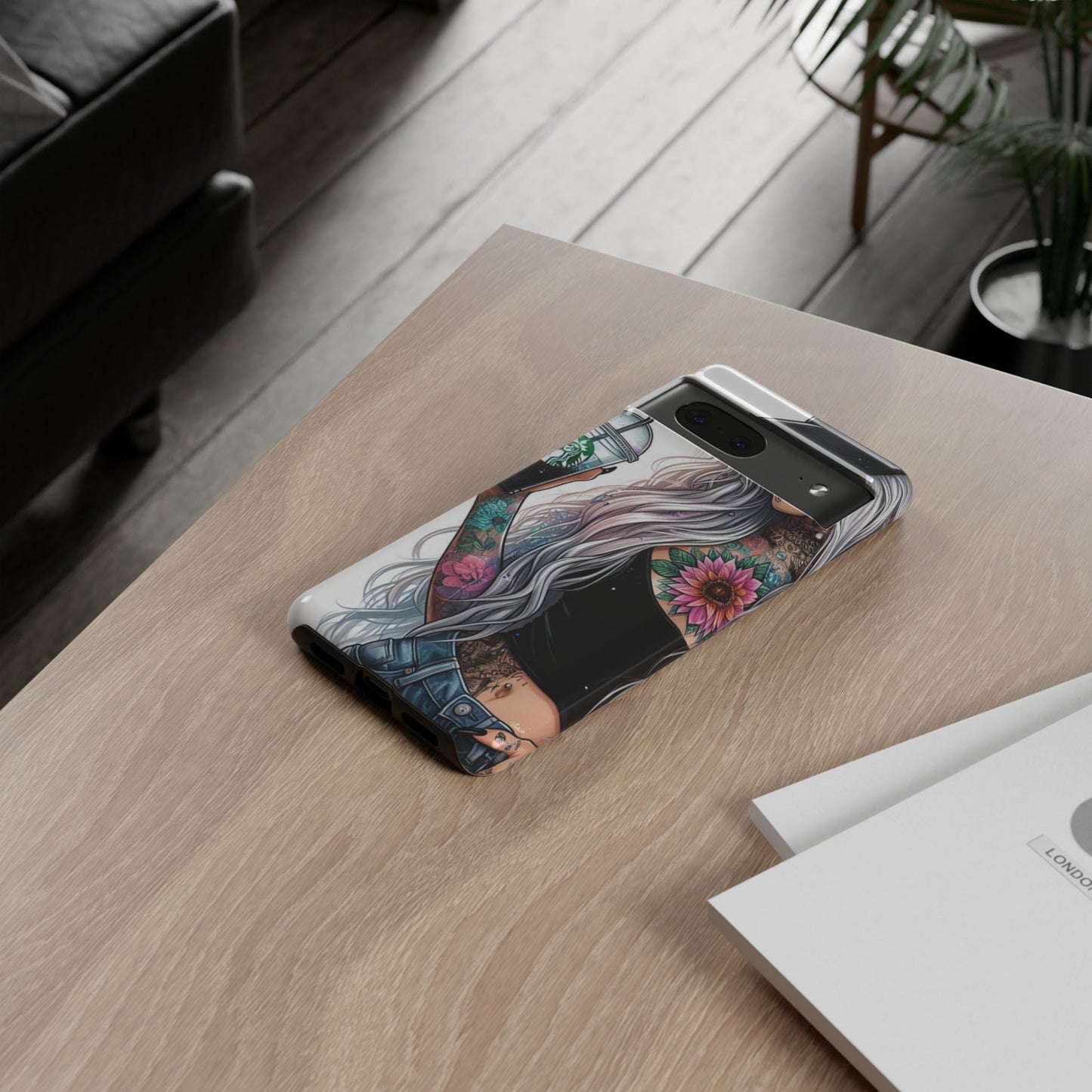 Tattooed Coffee Queen – Edgy Urban Aesthetic Mobile Cover