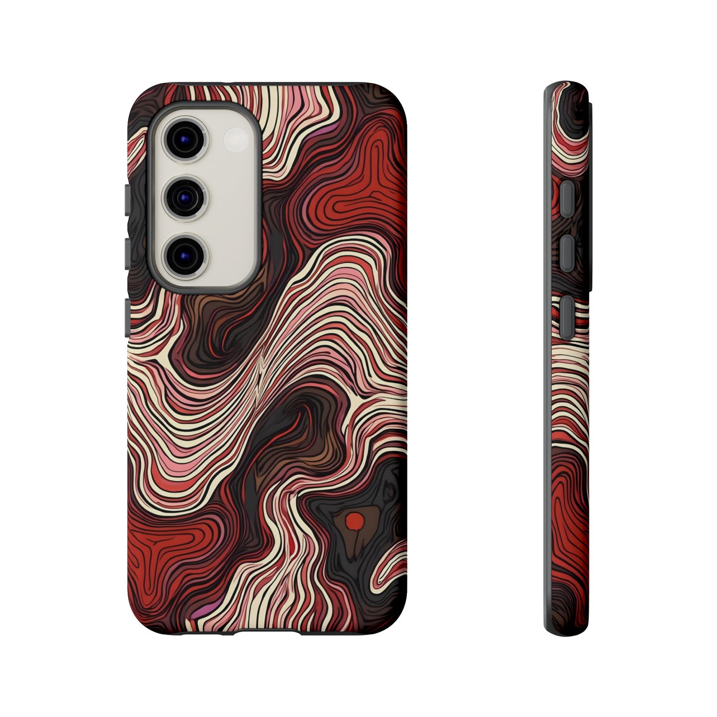 Abstract wavy illusion with swirling lines | Pattern Design