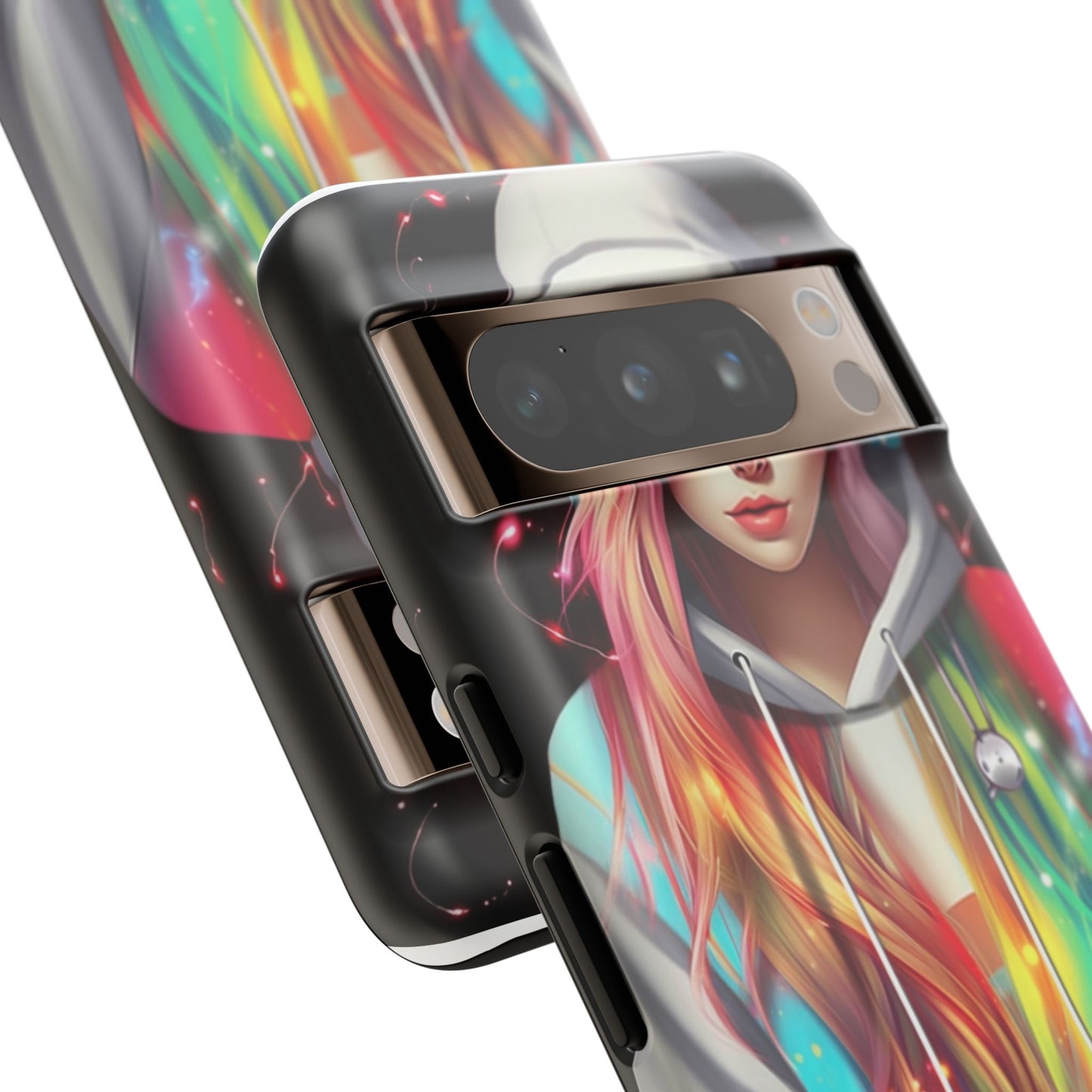 Anime Girl Phone Case - Cute Aesthetic Cover for iPhone, Samsung & Google Pixel, Girly Phone Case, Kawaii Phone Case, Anime Lover Gift