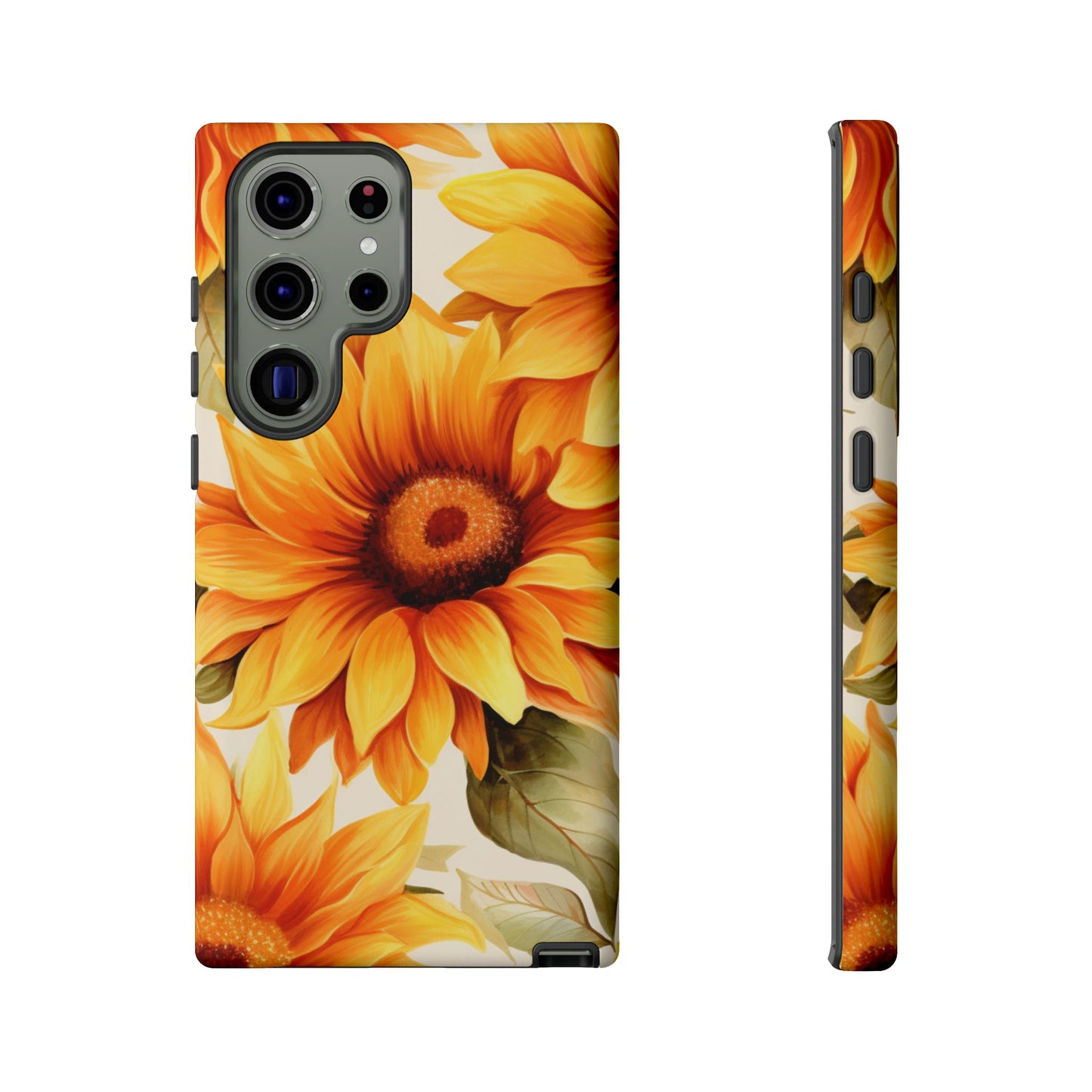 Golden Sunflower Glow Mobile Case – Radiant & Elegant