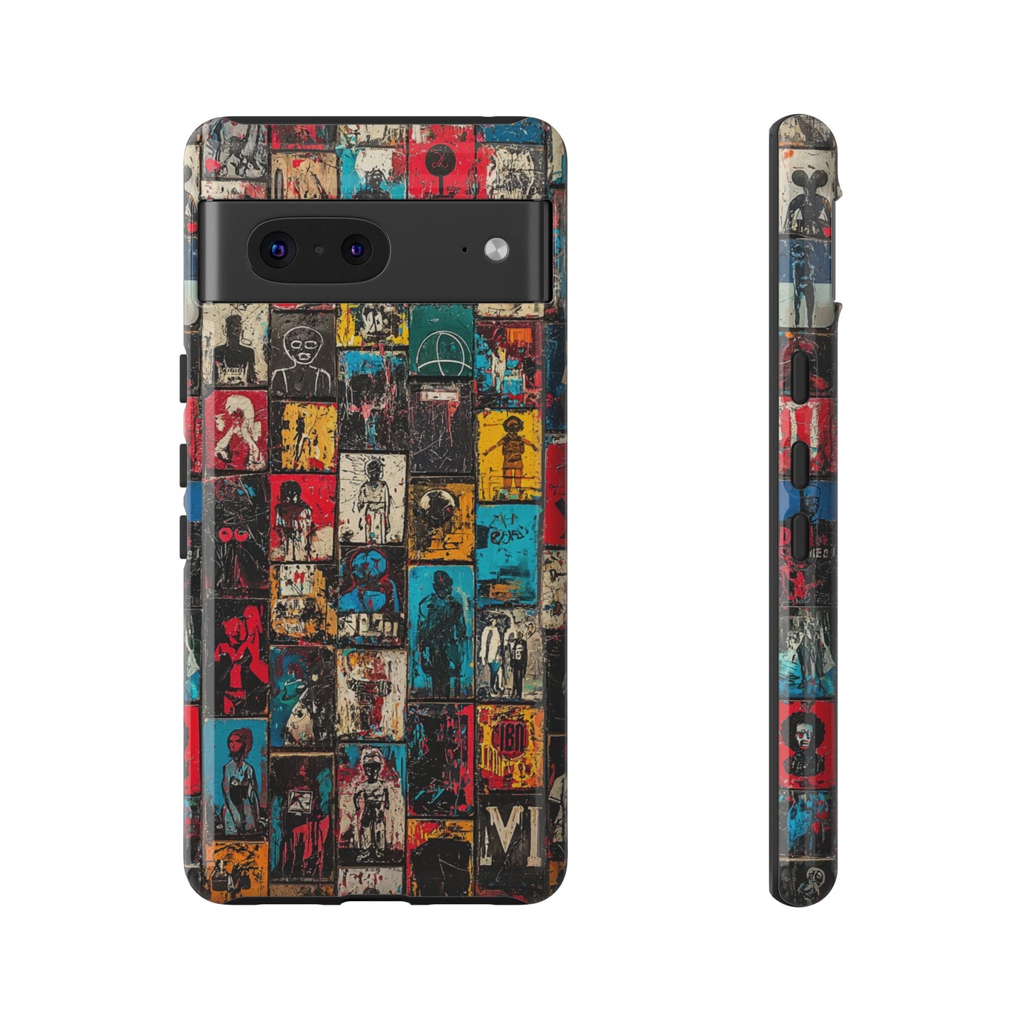 Abstract Art Phone Case – Basquiat-Inspired Phone Cover - iPhone, Samsung & Google Pixel Cover - Artistic Painting Case, Art Lover Gift