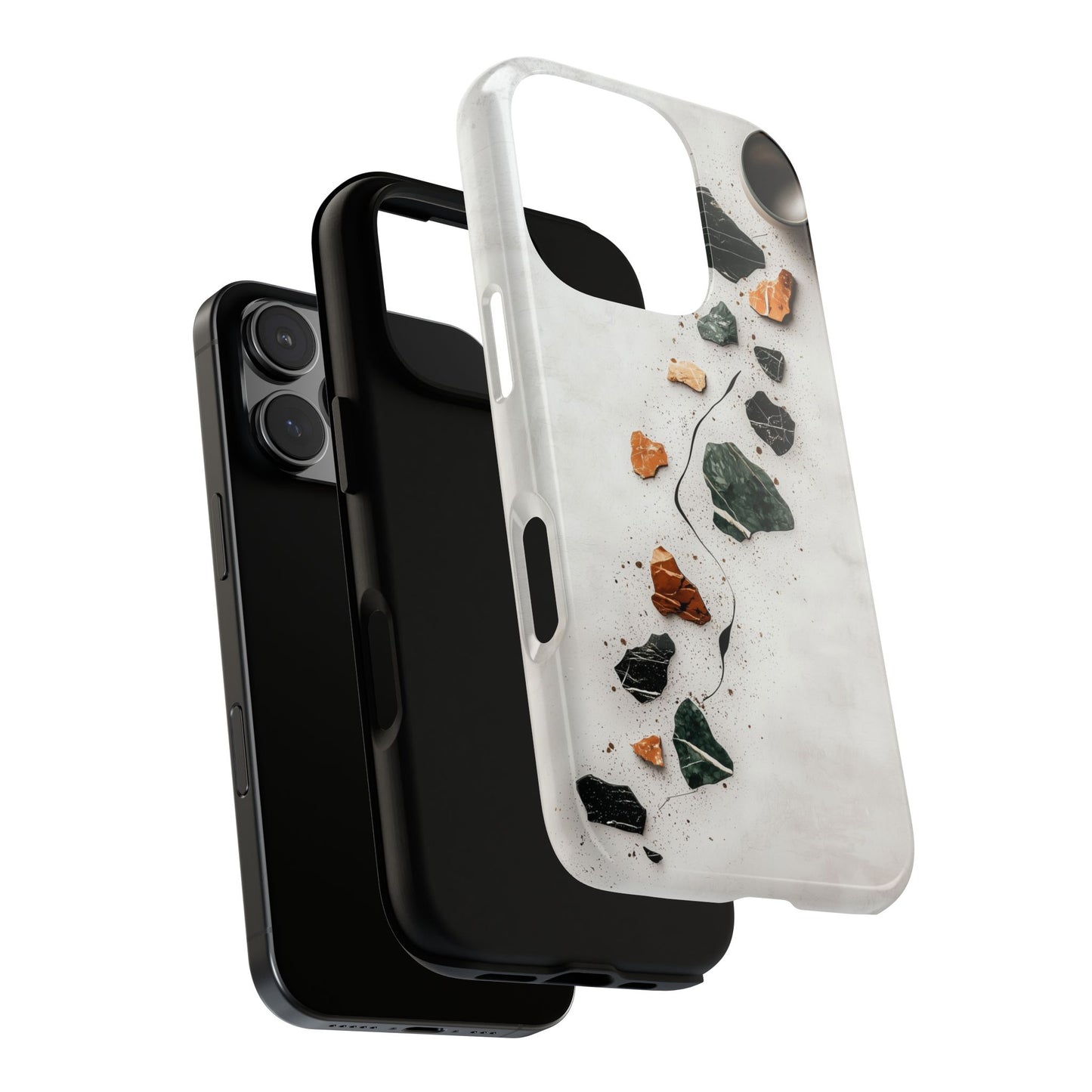 Minimalist Terrazzo Flow Phone Case for iPhone, google Pixel & Samsung