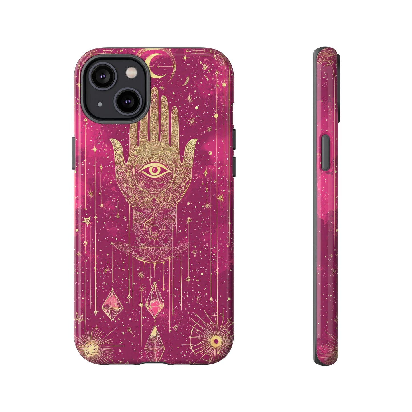 Cosmic Hamsa Boho Phone Case for iPhone, Pixel & Samsung