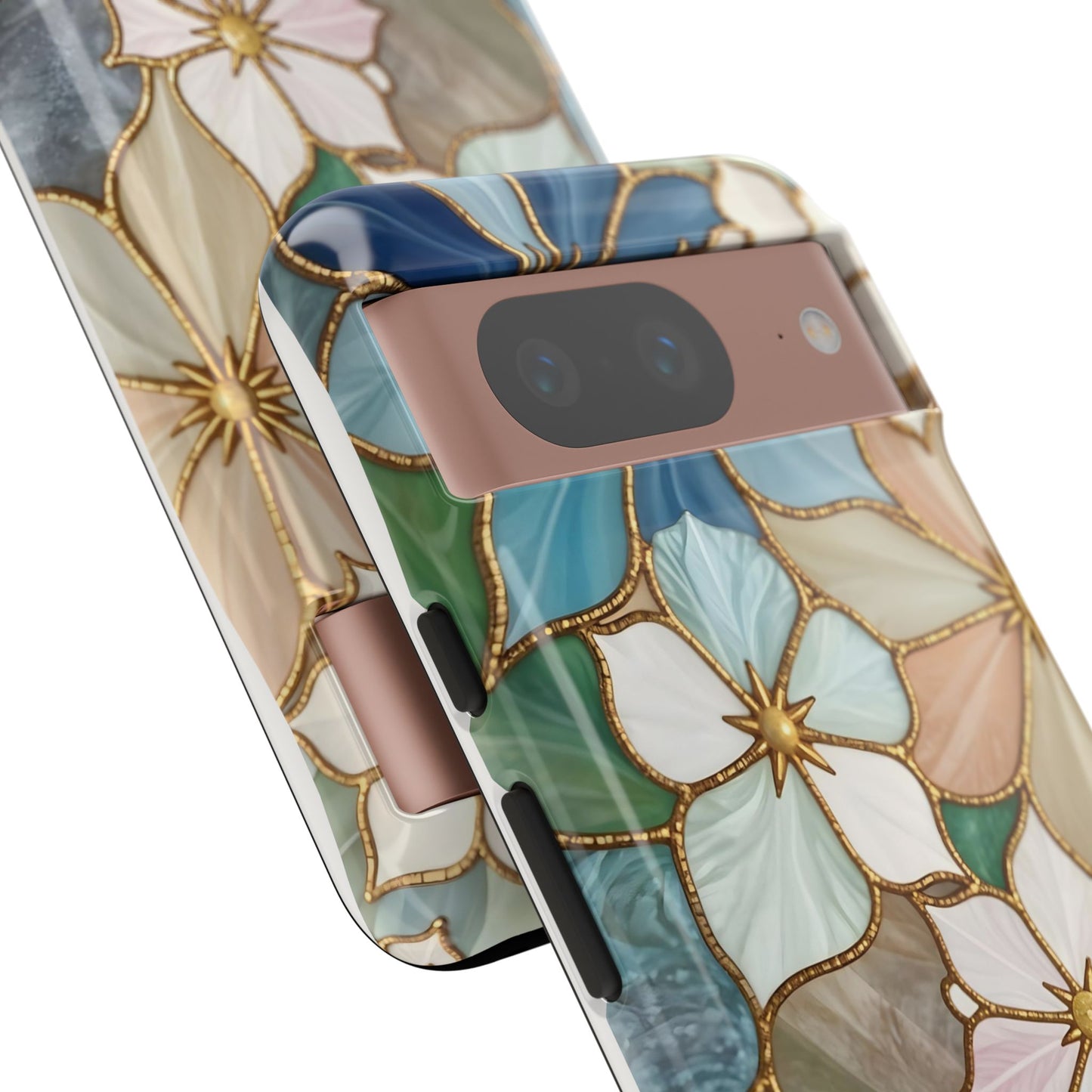 Floral Symphony: Stained Glass Elegance