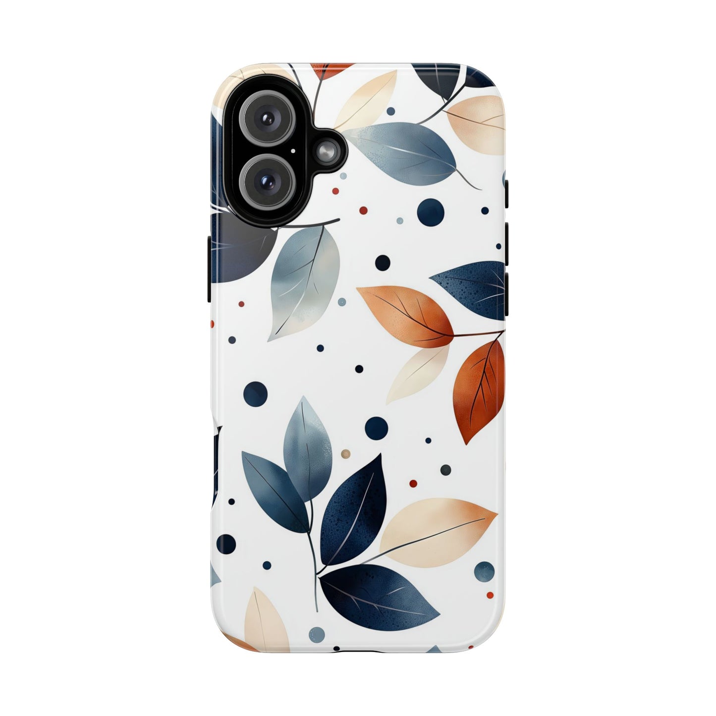 Autumn Breeze Leaf Pattern Phone Case | Elegant Botanical Design for iPhone, Samsung & Google Pixel
