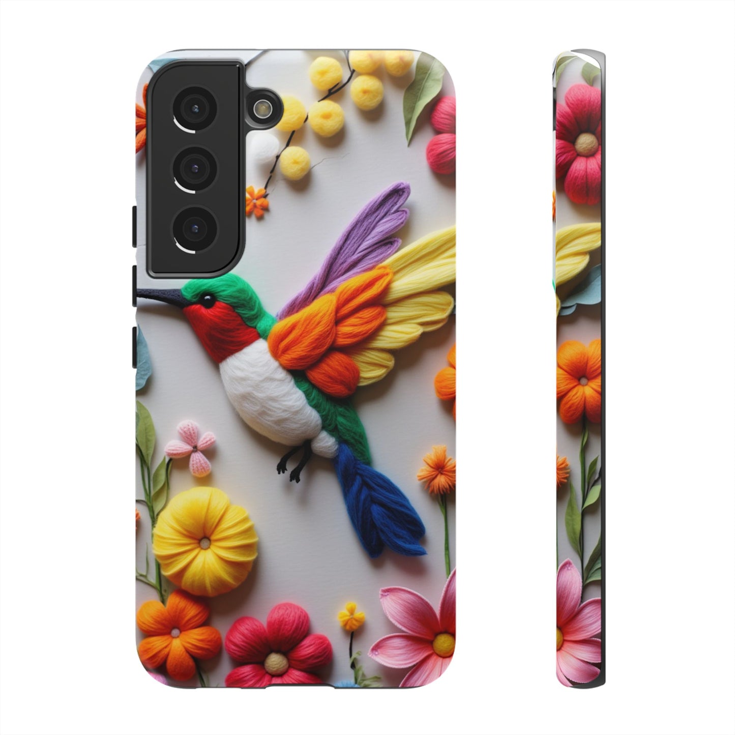 Elegant Hummingbird with Floral Mosaic Design | Nature's Artistic Vibes | iPhone 16 Pro
