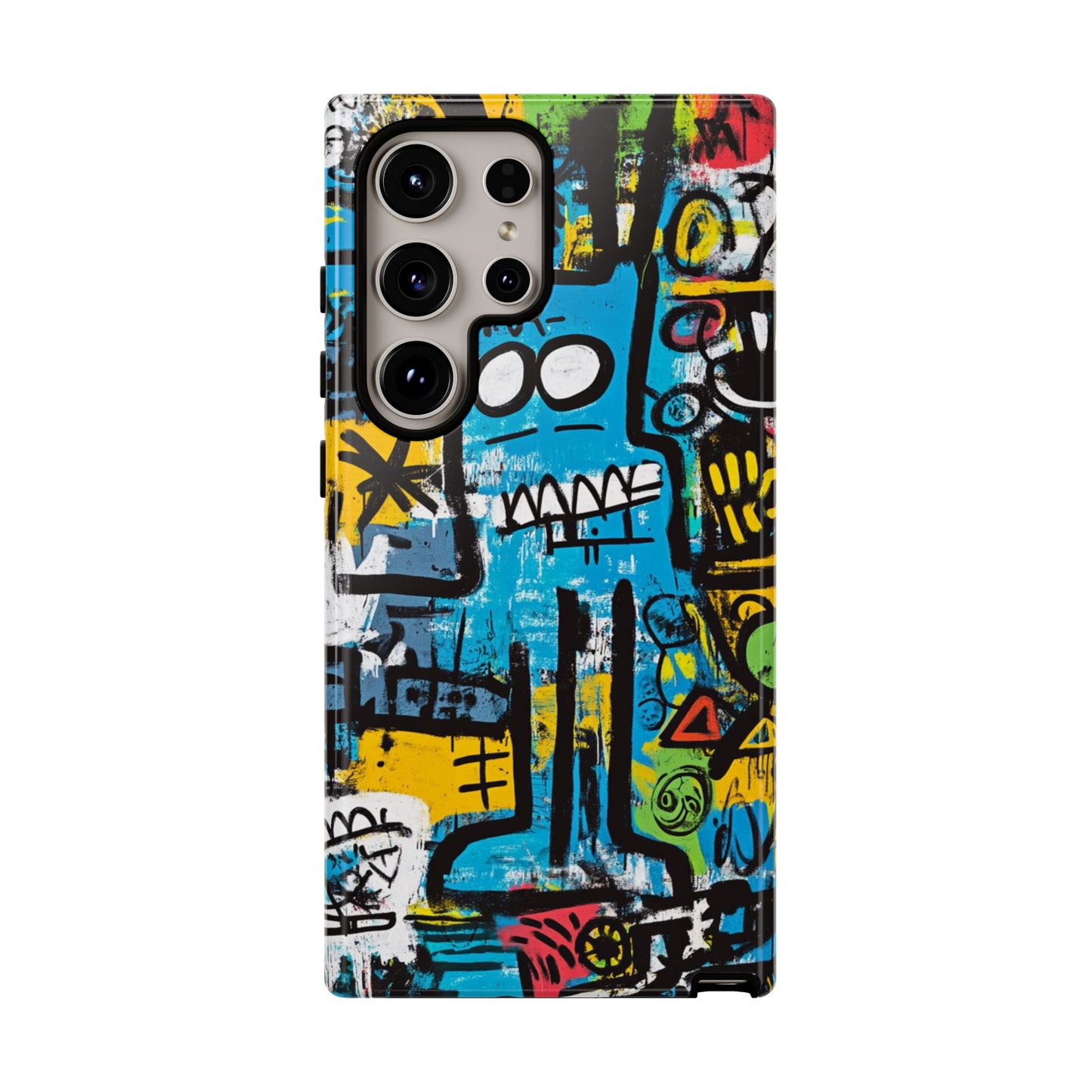 Basquiat Design Phone Case – Unique Street Art Protector - iPhone, Samsung & Google Pixel Cover - Artistic Painting Case, Art Lover Gift