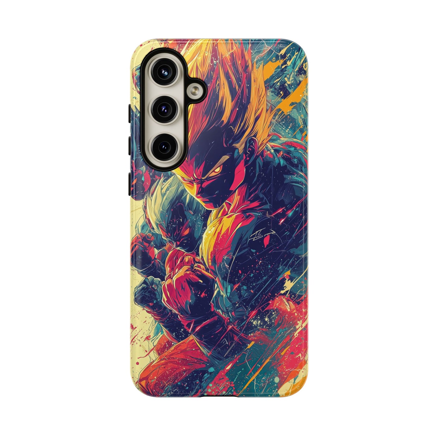 Saiyan Fury | Anime Warrior Power Surge | Comic Style Dragon Battle Phone Case for iPhone, Samsung & Pixel