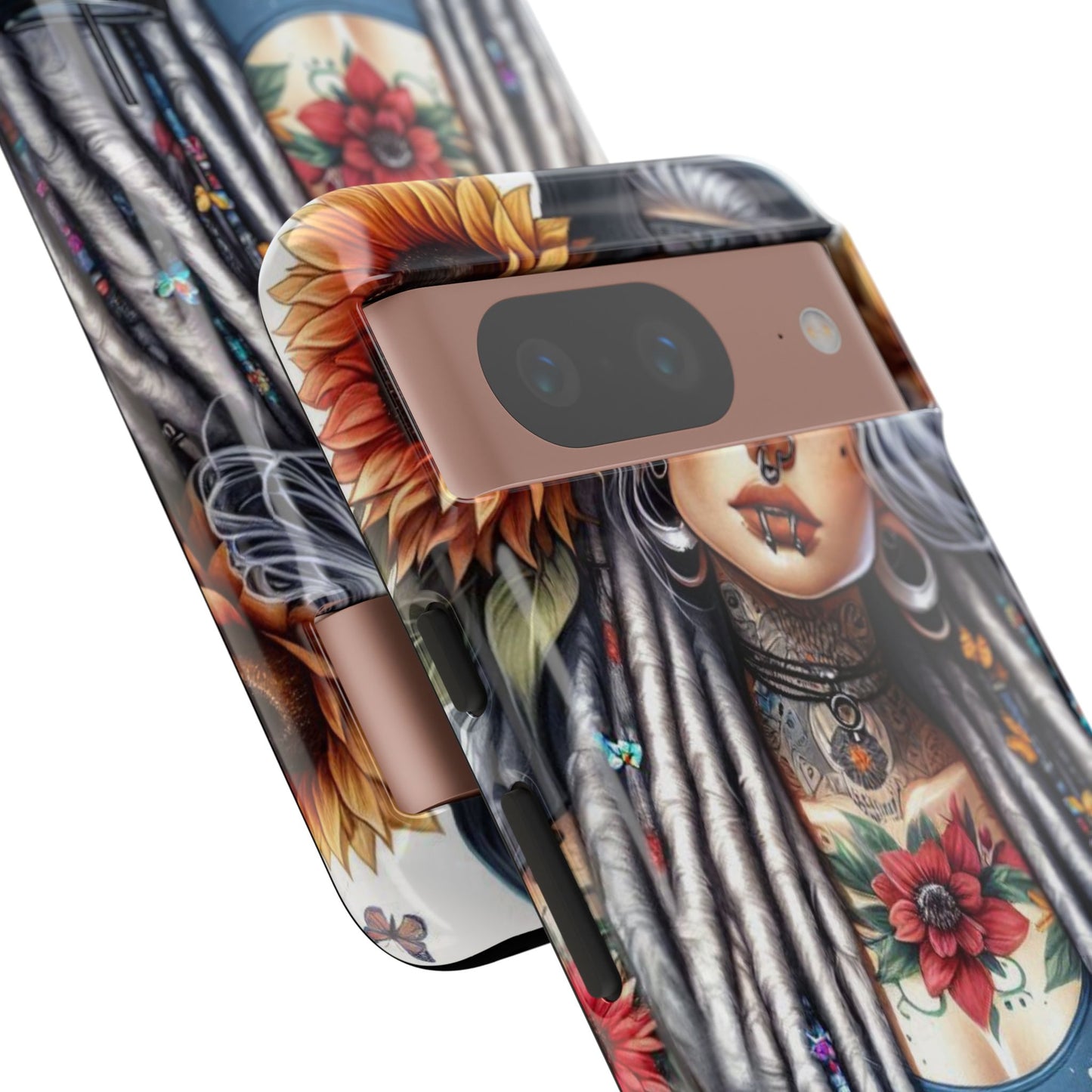 Sunflower Queen – Boho Rebel Tattoo Mobile Cover