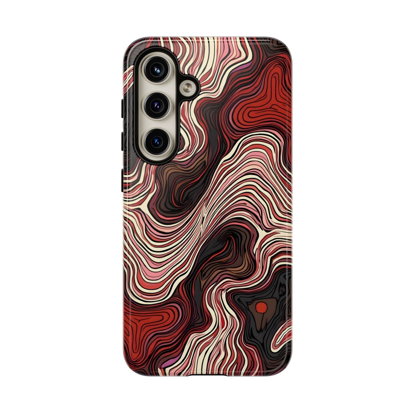 Abstract wavy illusion with swirling lines | Pattern Design