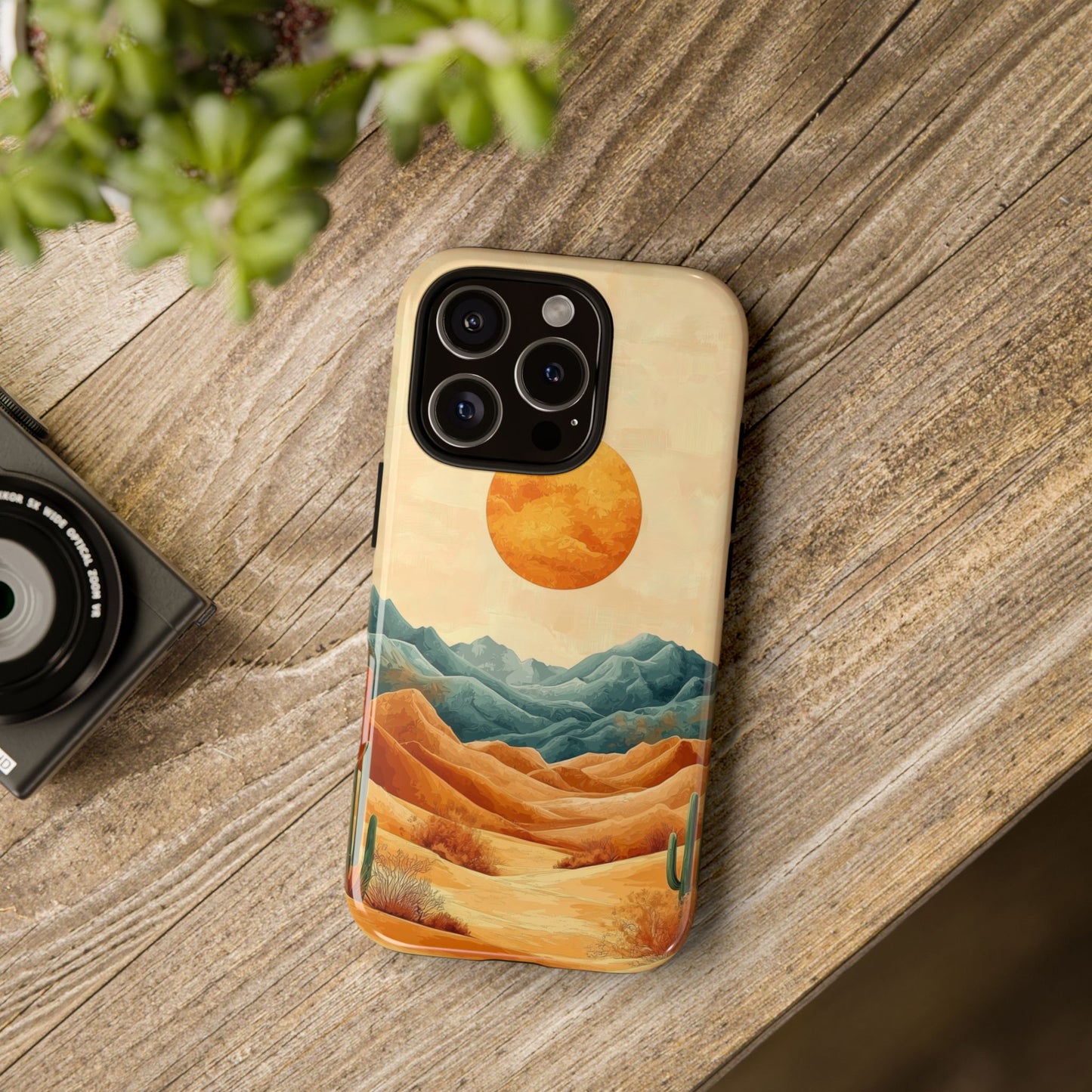 Golden Solstice Desert Boho Phone Case for iPhone, Pixel & Samsung