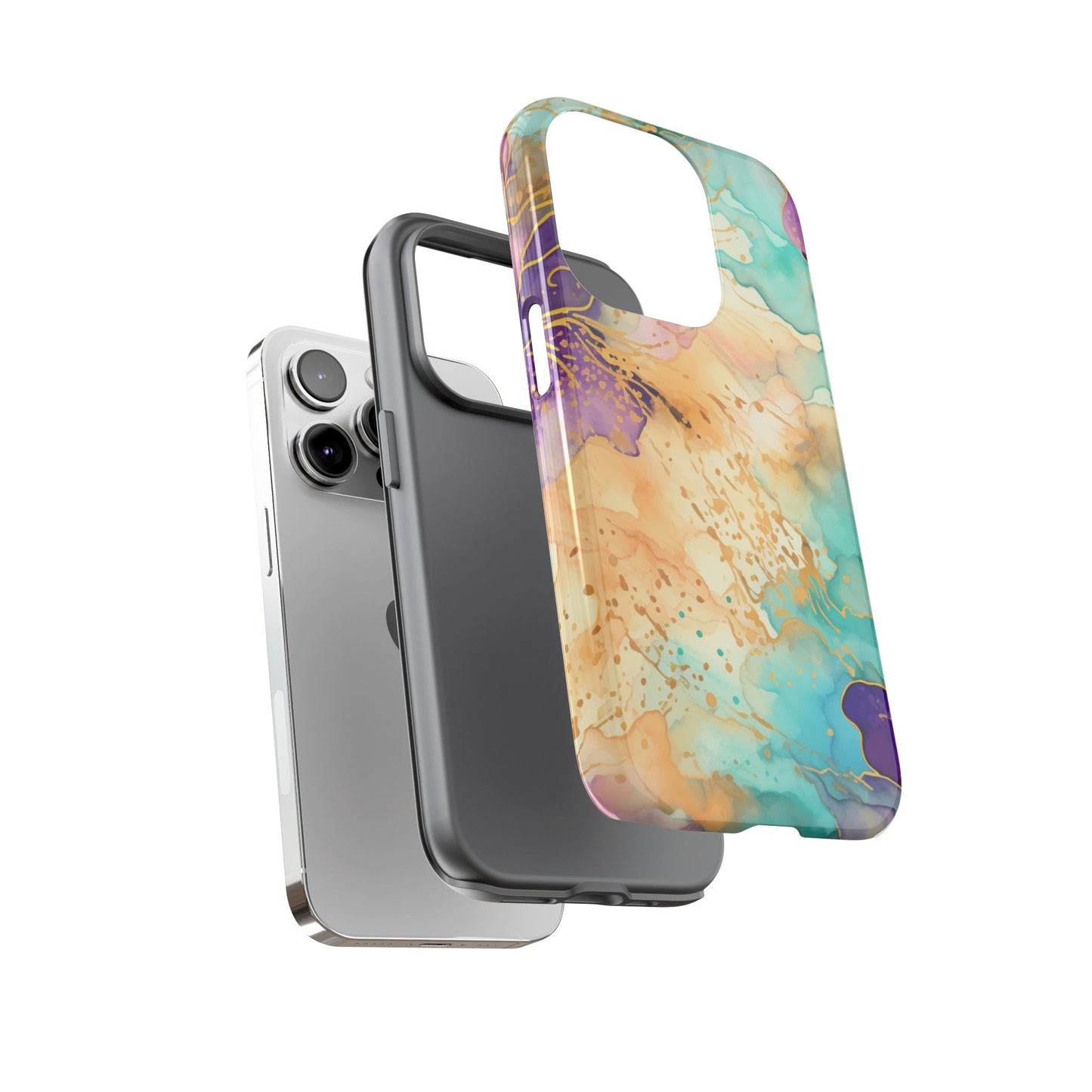 Golden Aura Abstract Watercolor Mobile Case