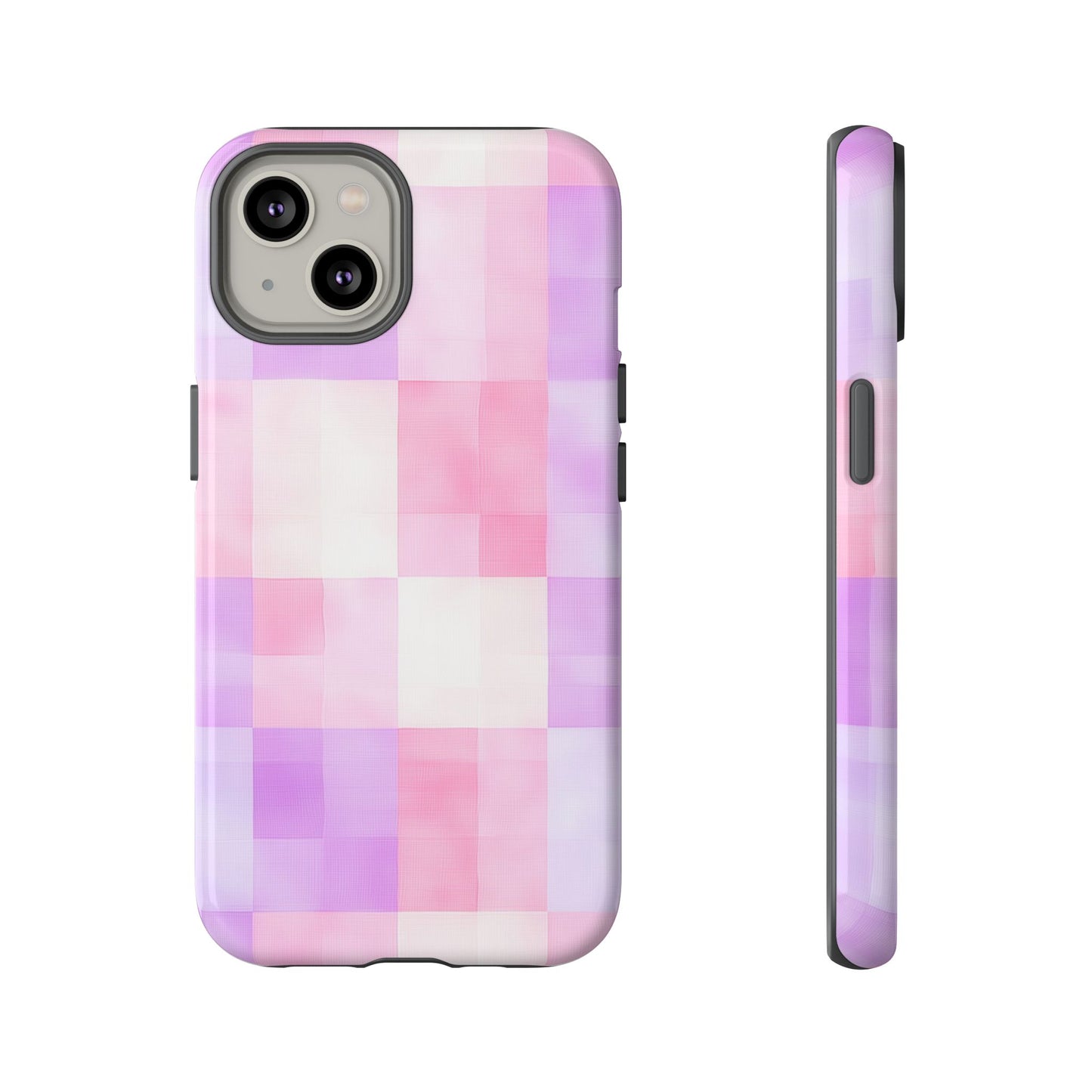Kawaii Gingham Pastel Phone Case for iPhone, Samsung, Google Pixel