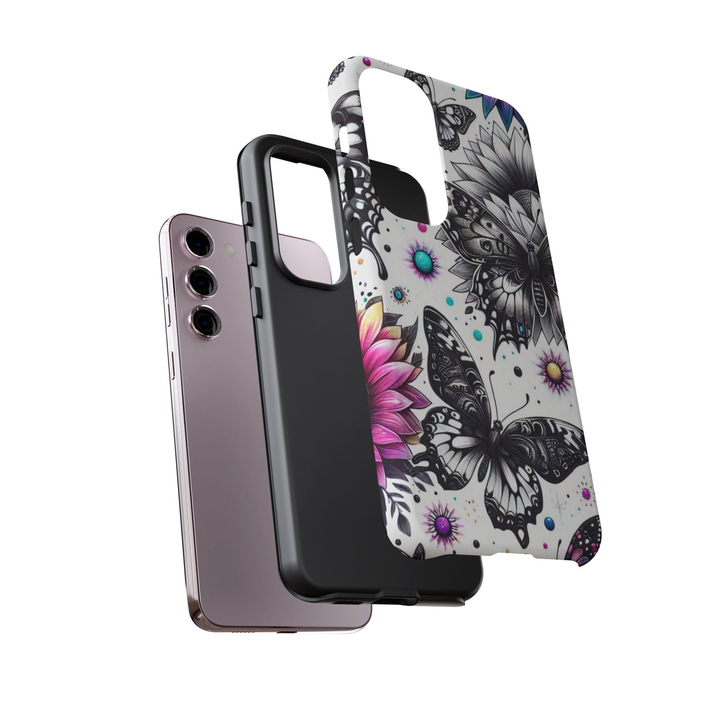 Celestial Flight – Cosmic Butterflies & Floral Magic Mobile Cover