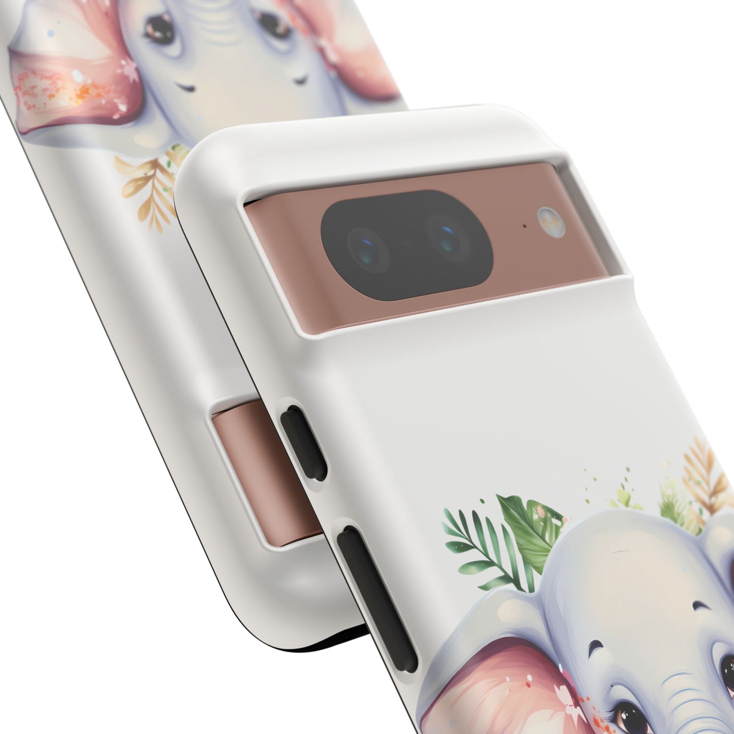 Adorable Baby Elephant Mobile Cover – Floral Fantasy Art