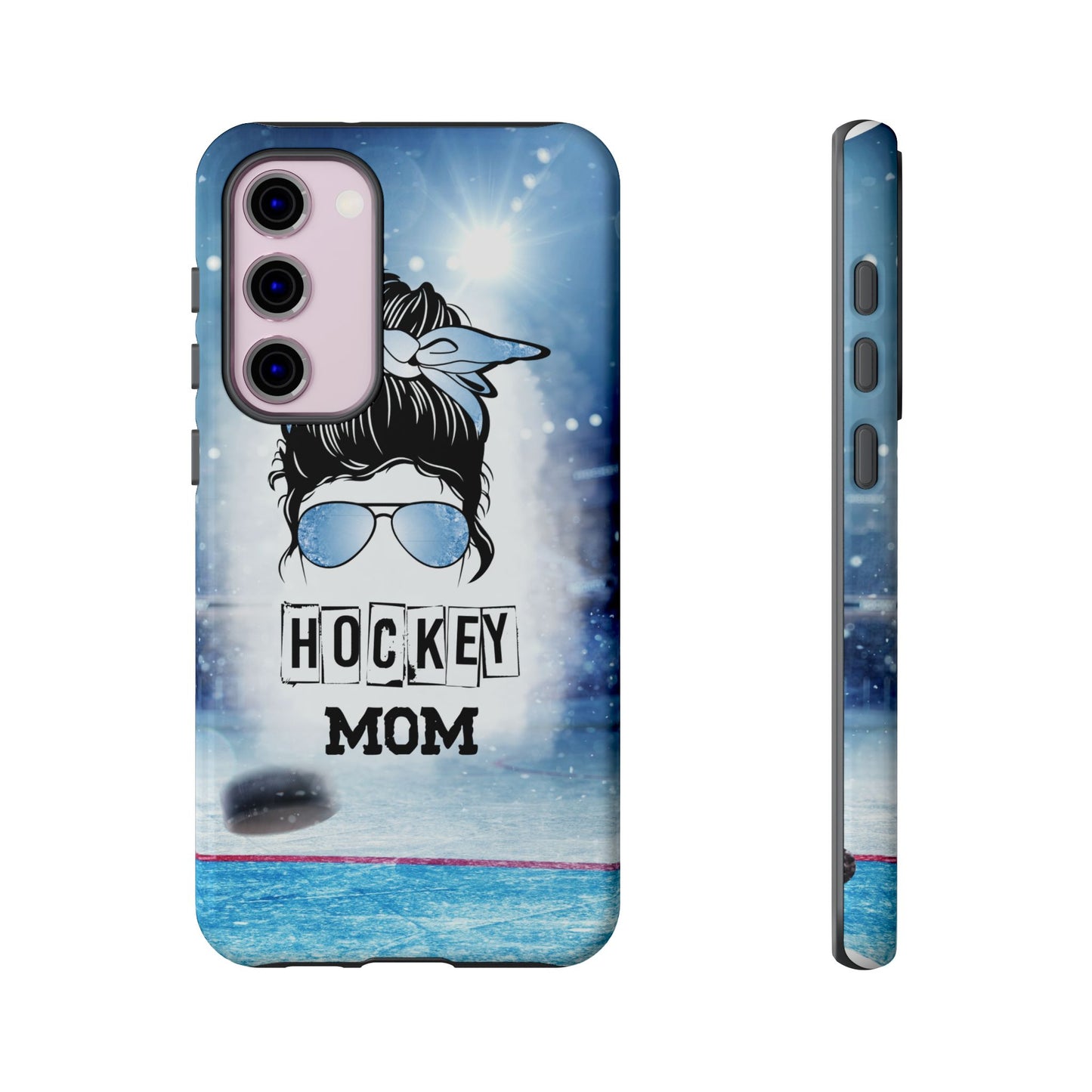 Hockey Mama Phone Case - Protective & Stylish Cover for iPhone, Samsung & Google Pixel, Messy Bun Phone Case, Gift for Game Lover