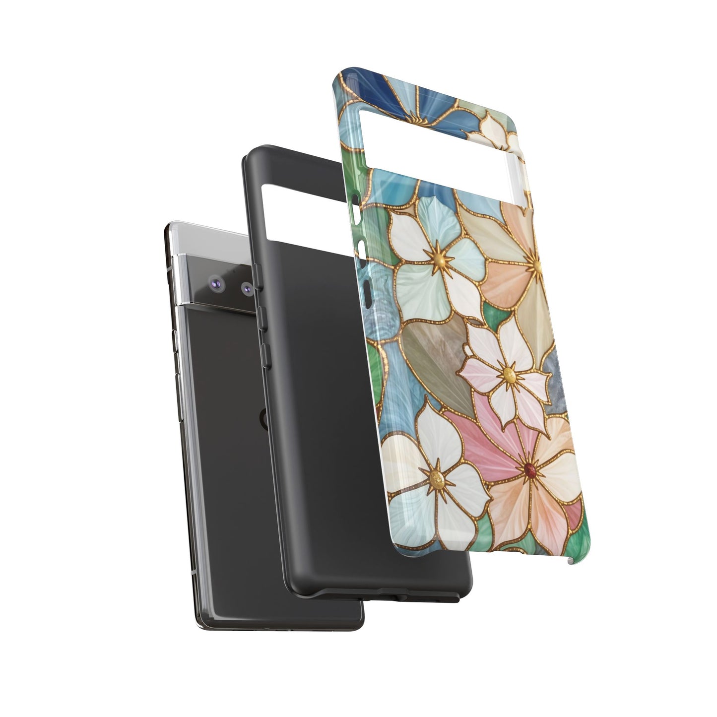 Floral Symphony: Stained Glass Elegance