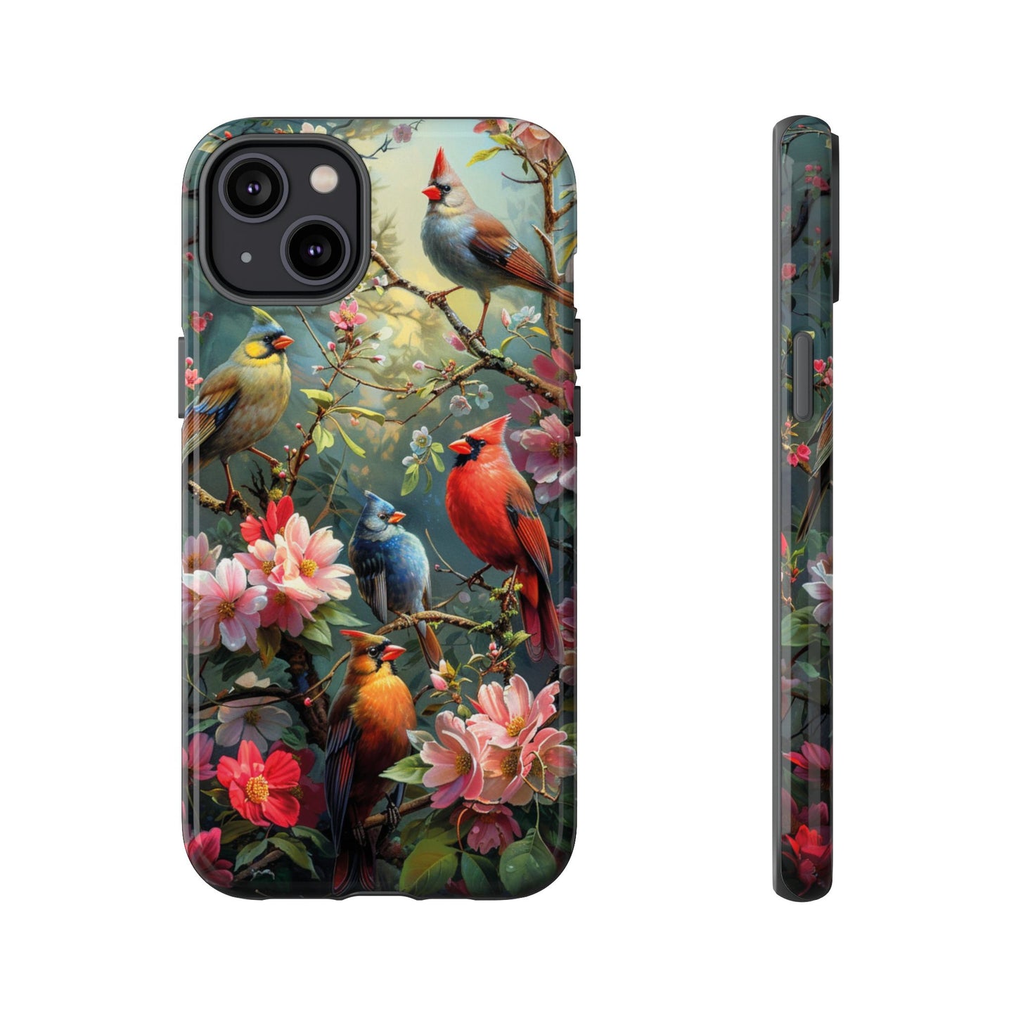 Floral Birds Phone Case β Cute & Protective Cover for iPhone, Samsung & Google Pixel