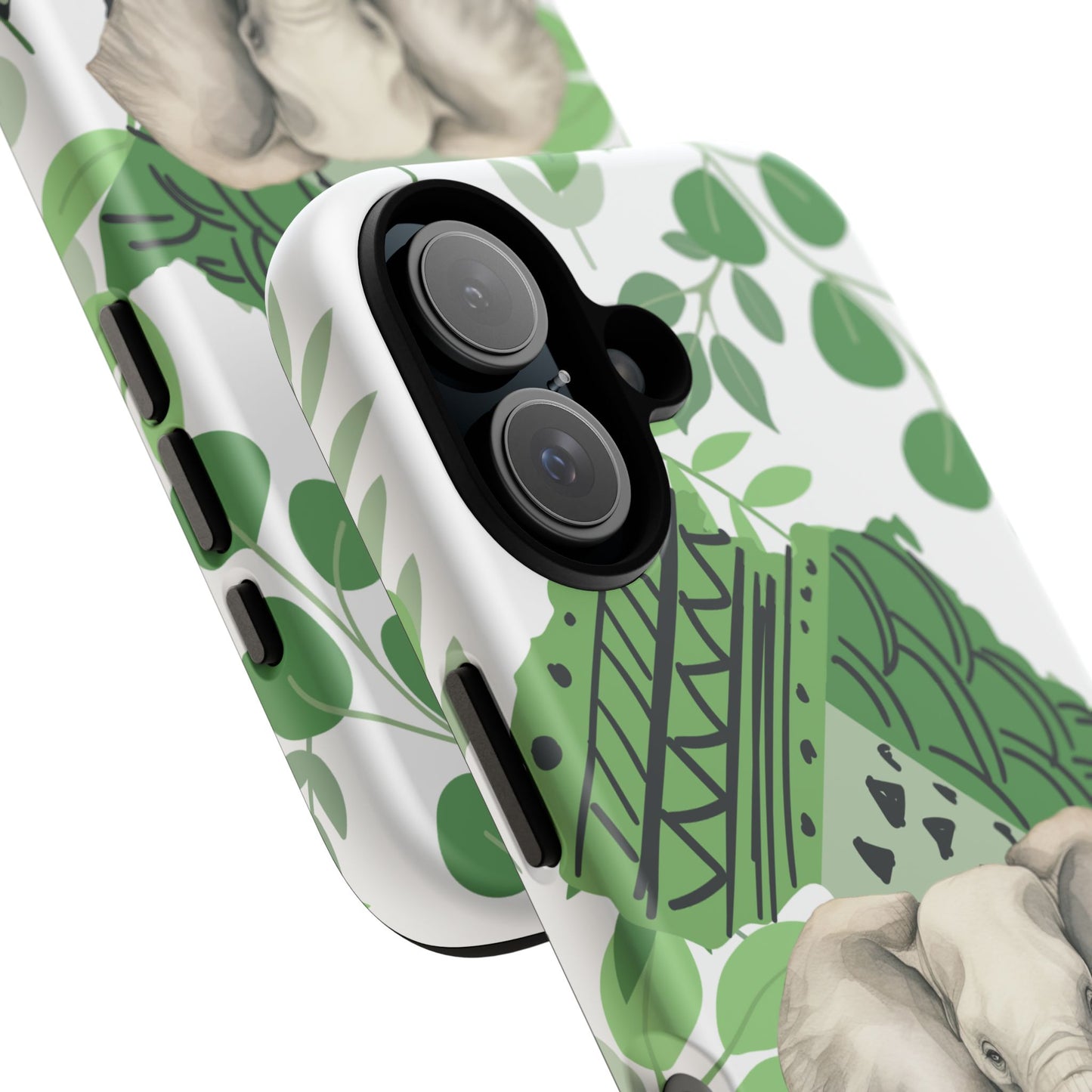 Tropical Elephant Mobile Cover – Nature-Inspired Boho Art