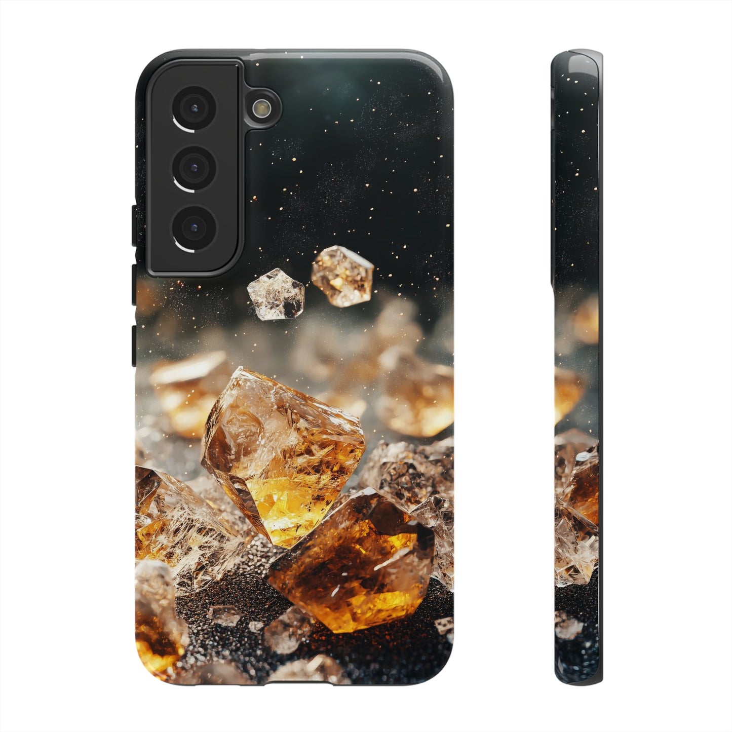 Golden Ember Crystal Phone Case for iPhone, Samsung & Google Pixel
