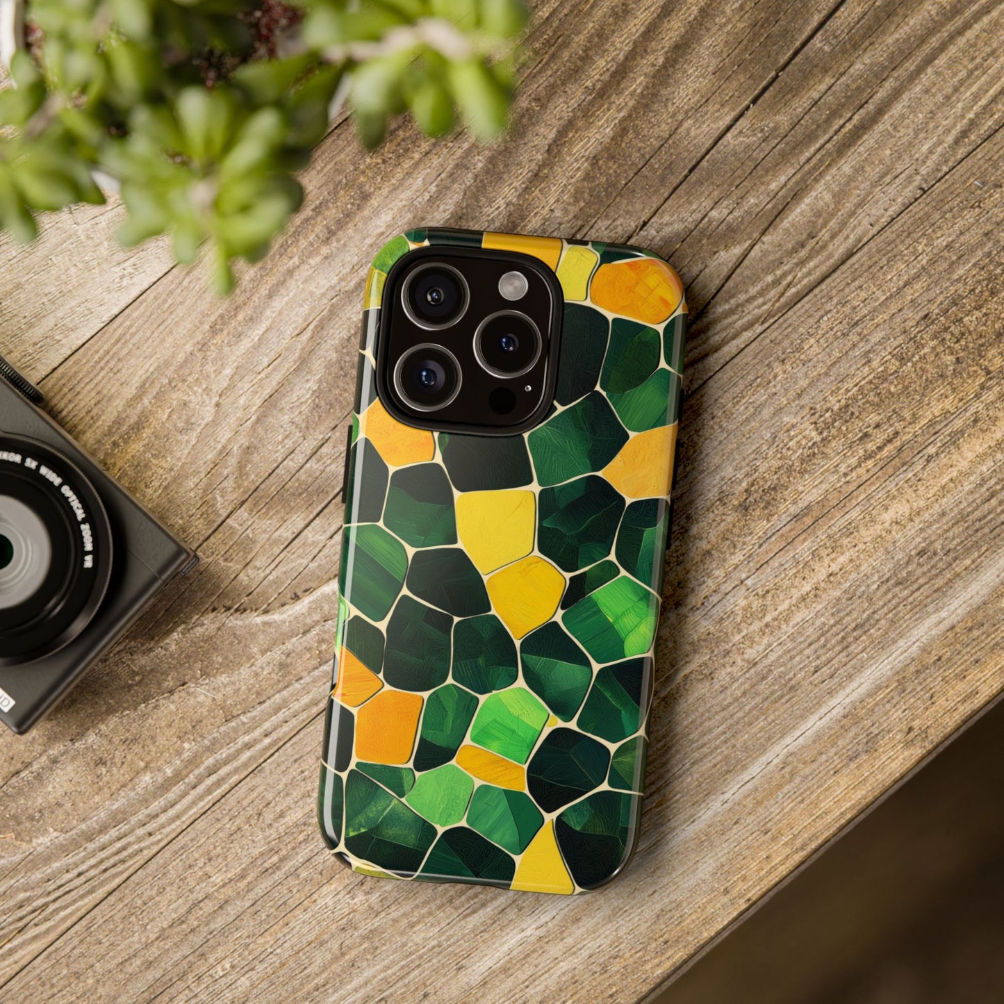 Turtle Shell Mosaic Phone Case for iPhone, Samsung & Google Pixel
