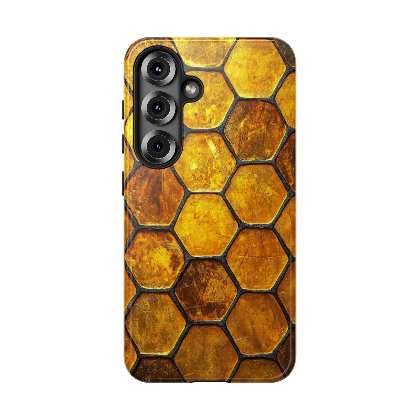 Golden Honeycomb Phone Case – iPhone, Google Pixel, Samsung