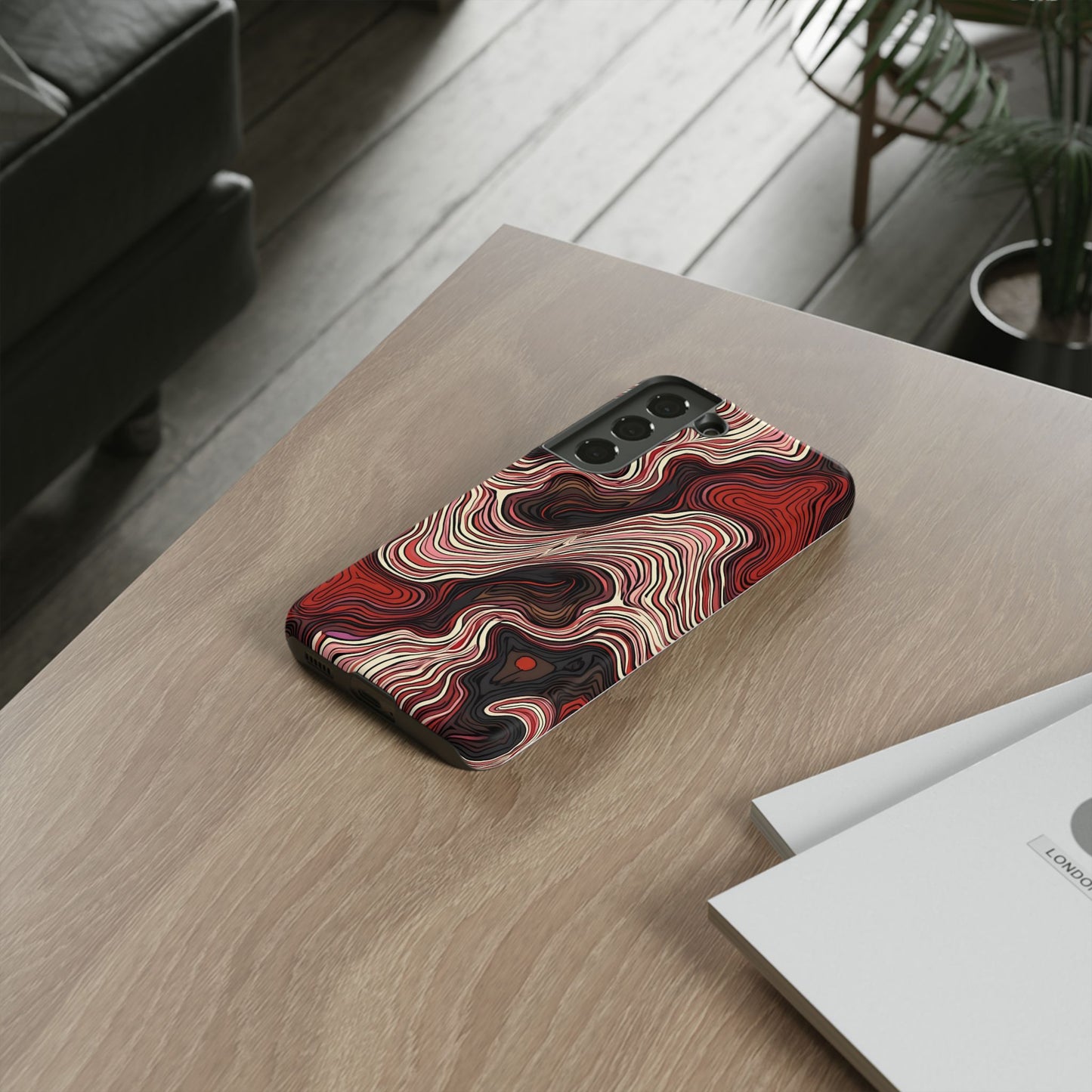 Abstract wavy illusion with swirling lines | Pattern Design