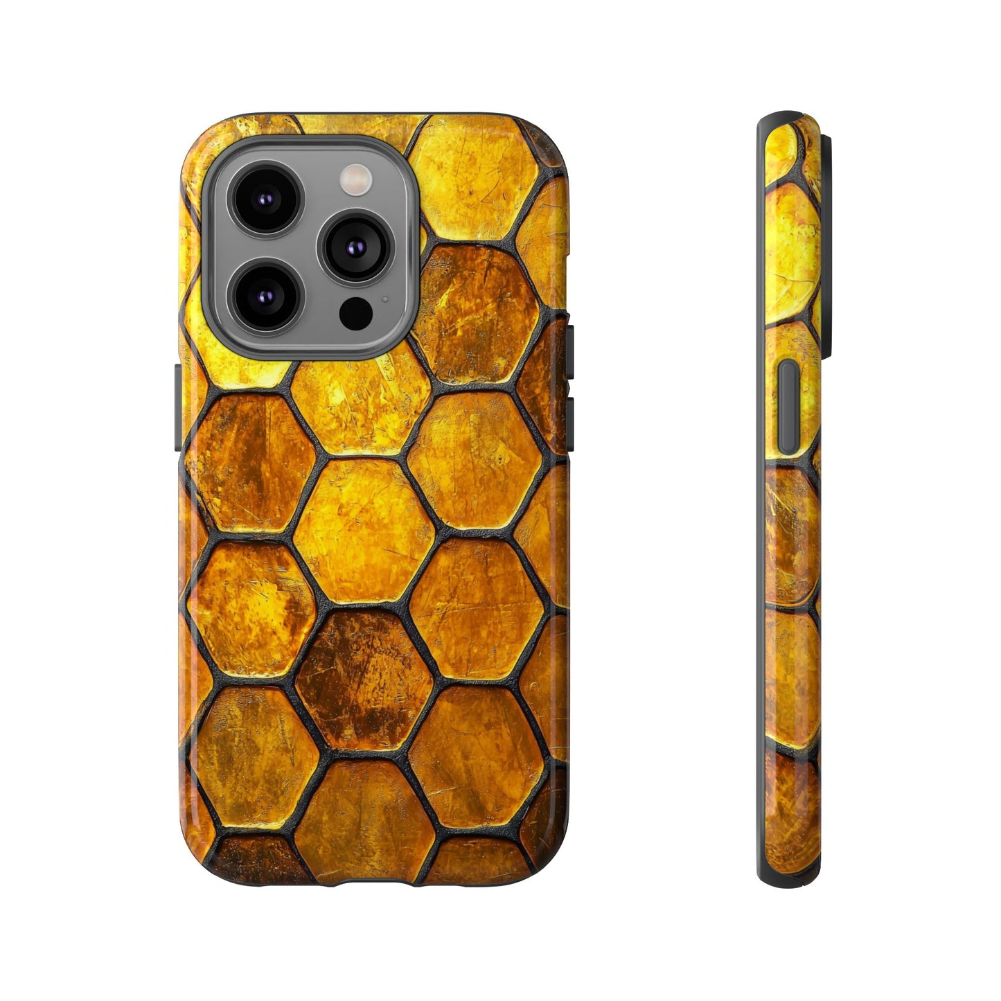 Golden Honeycomb Phone Case – iPhone, Google Pixel, Samsung