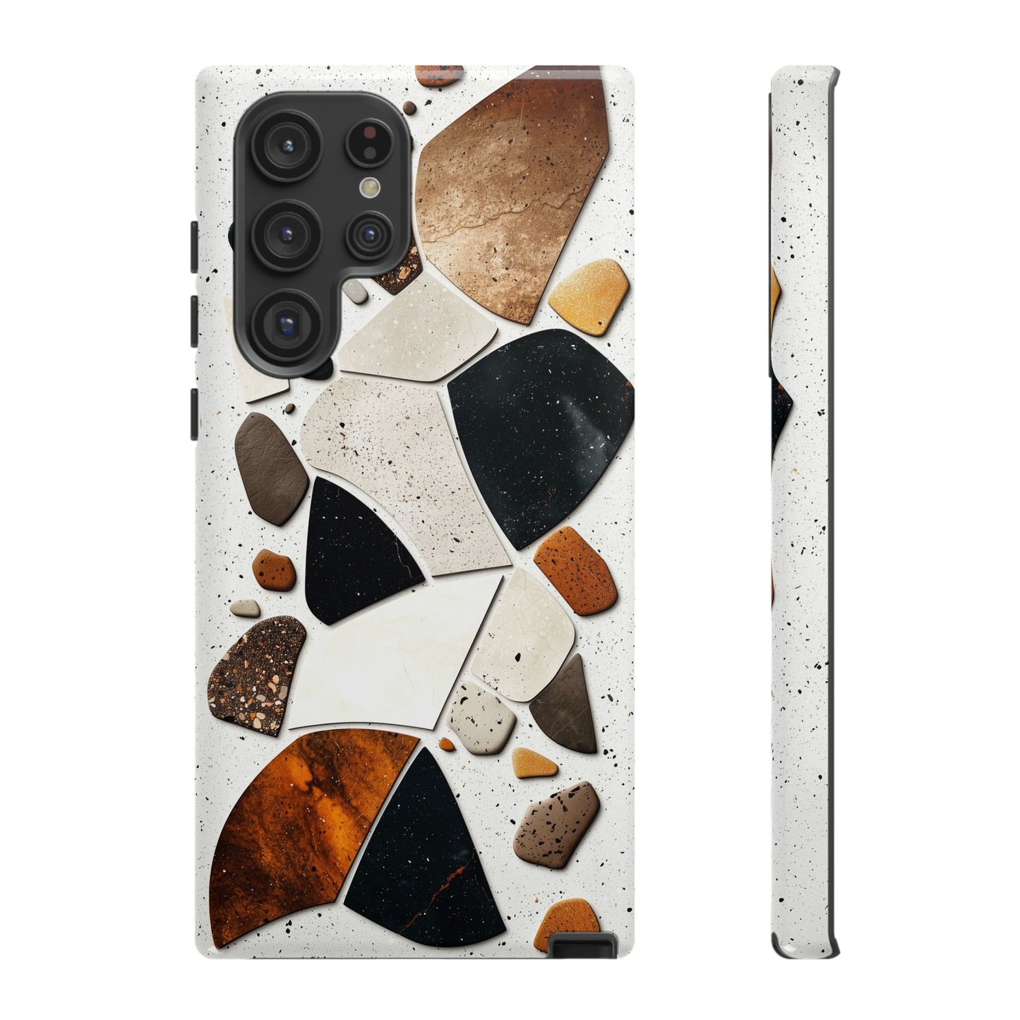 Earthy Terrazzo Abstract Phone Case β Natural & Bold for iPhone, google Pixel & Samsung