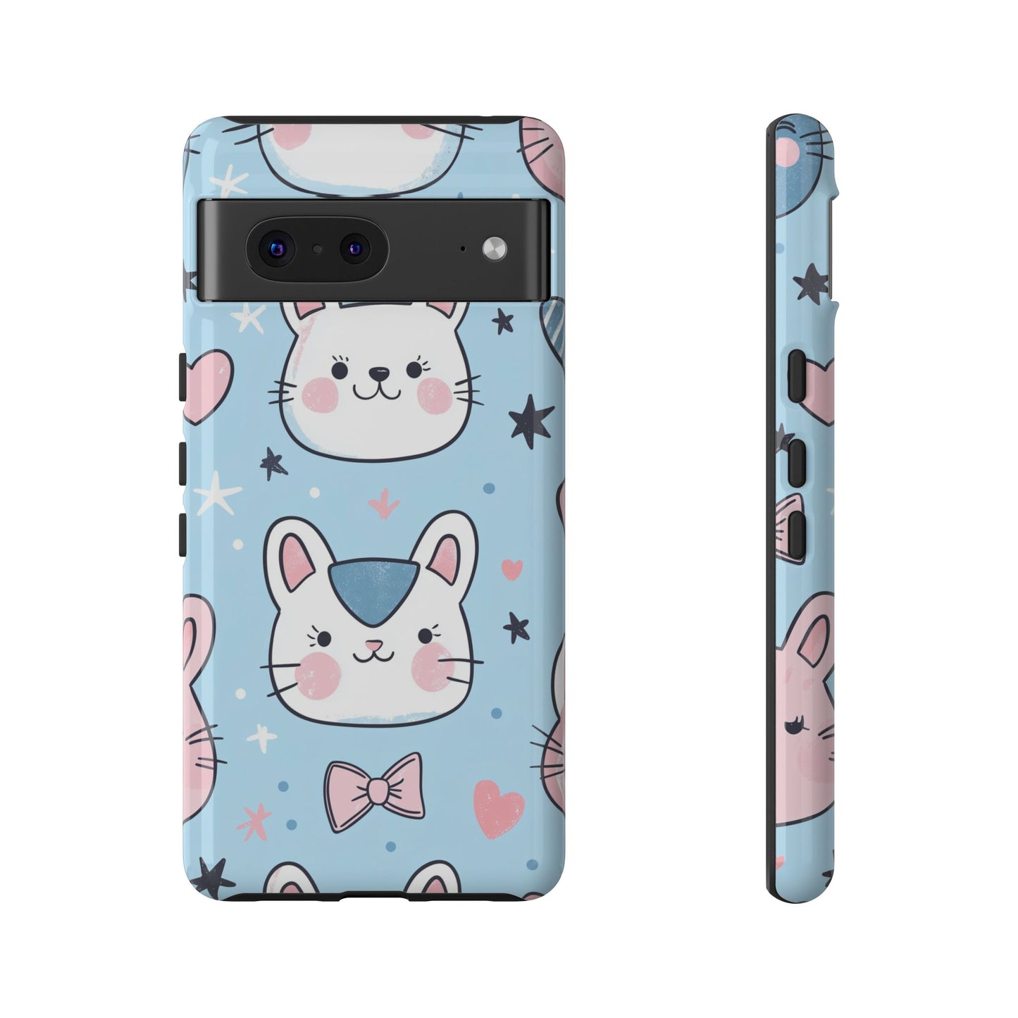 Kawaii Kitty Love Anime Phone Case for iPhone, Samsung, Google Pixel