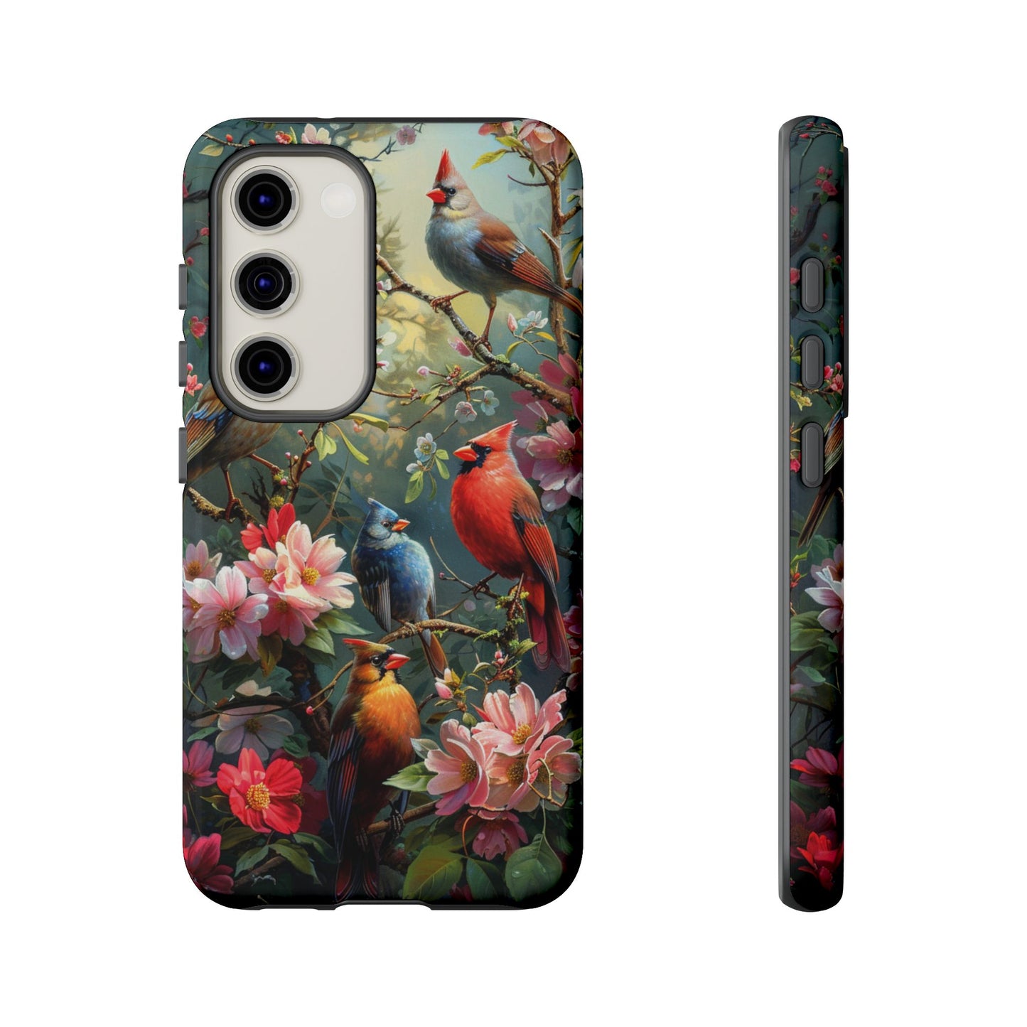 Floral Birds Phone Case β Cute & Protective Cover for iPhone, Samsung & Google Pixel