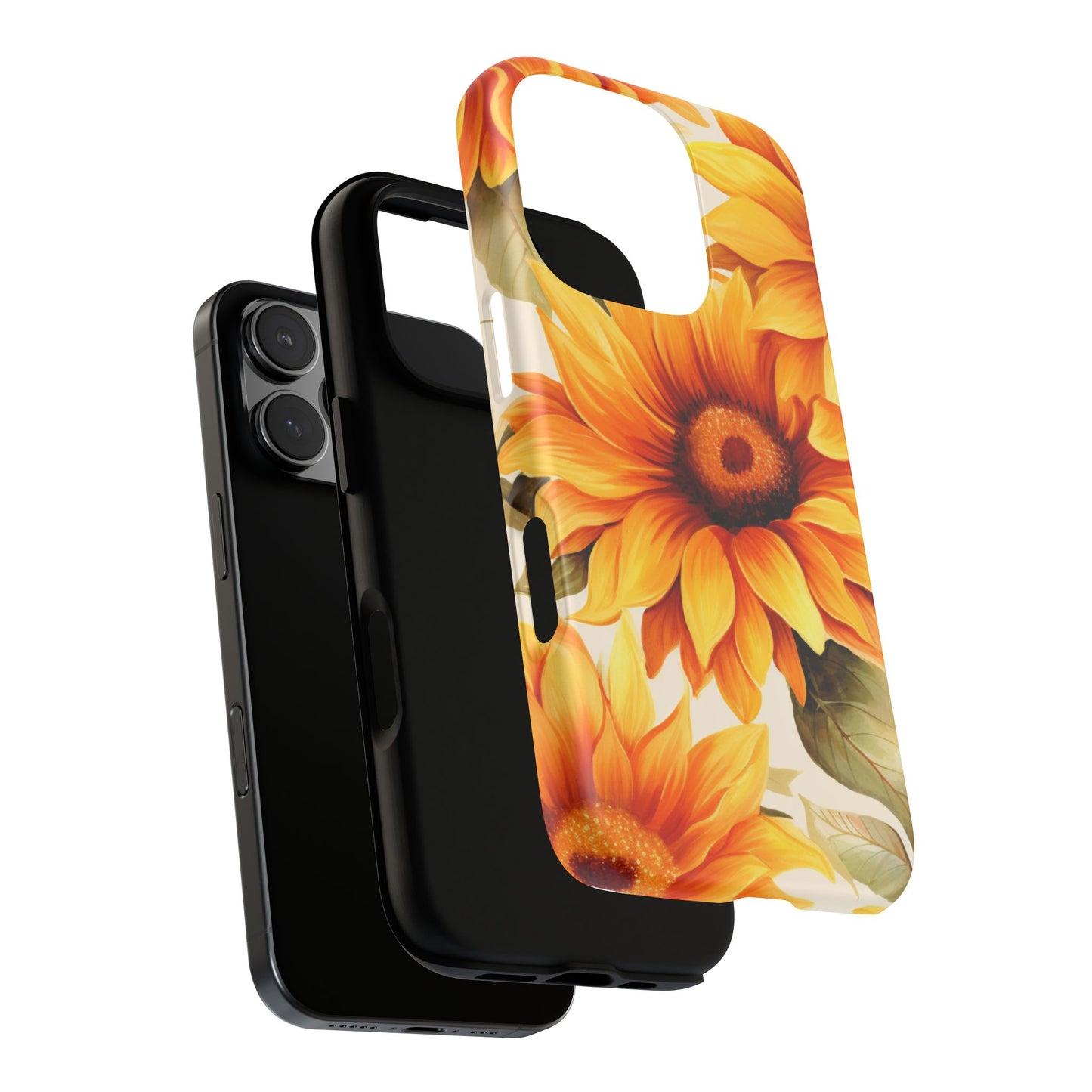 Golden Sunflower Glow Mobile Case – Radiant & Elegant