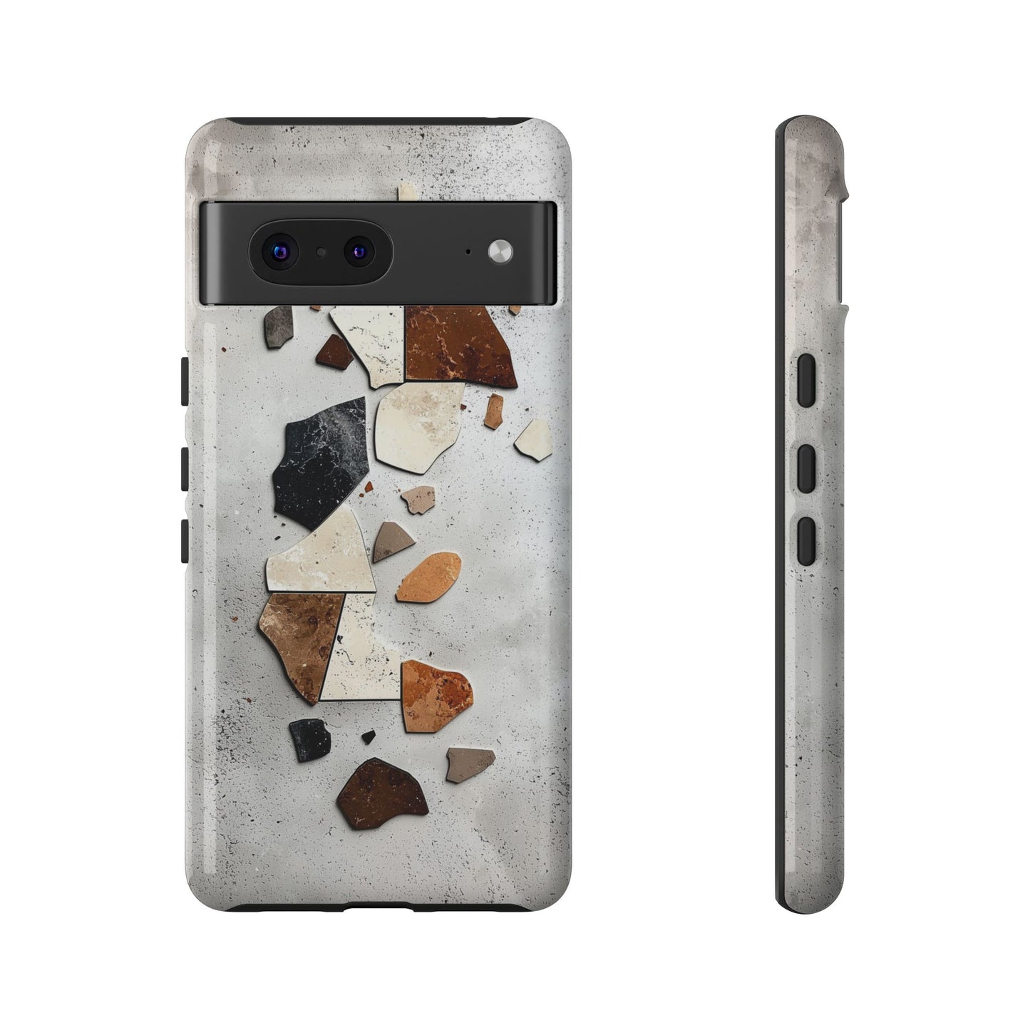 Modern Terrazzo Fragments Phone Case β Earthy & Minimalist for iPhone, google Pixel & Samsung