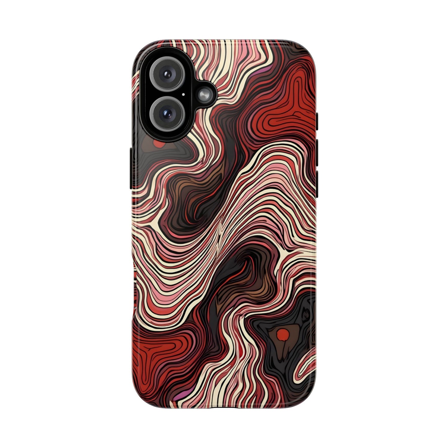 Abstract wavy illusion with swirling lines | Pattern Design