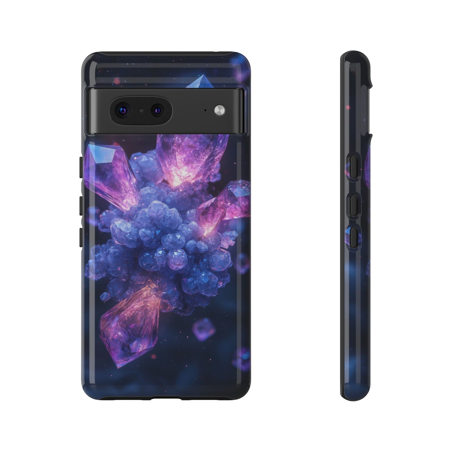 Cosmic Amethyst Crystal Phone Case for iPhone, Samsung & Google Pixel