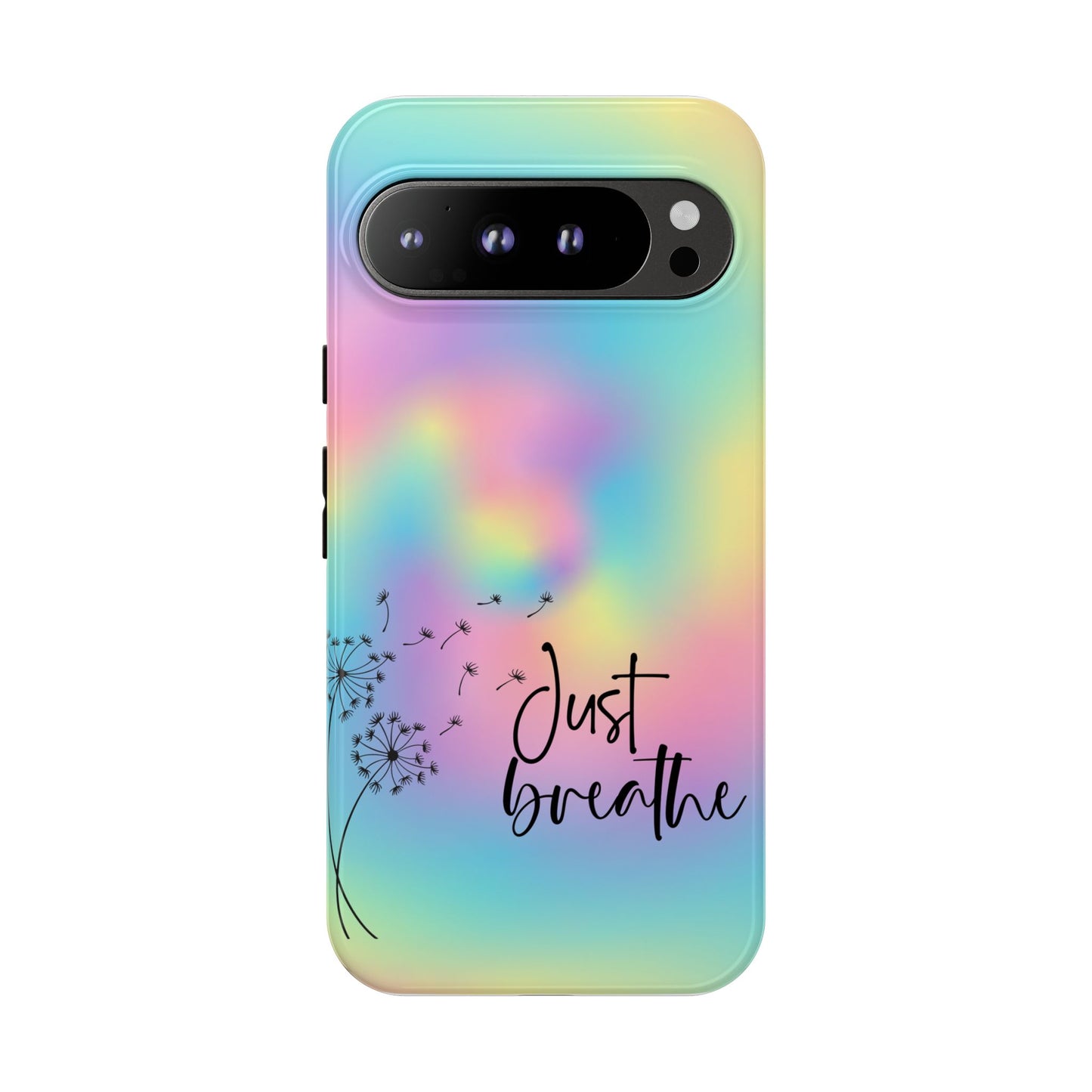 Just Breathe Phone Case - Aesthetic Minimalist Cover for iPhone, Samsung & Google Pixel