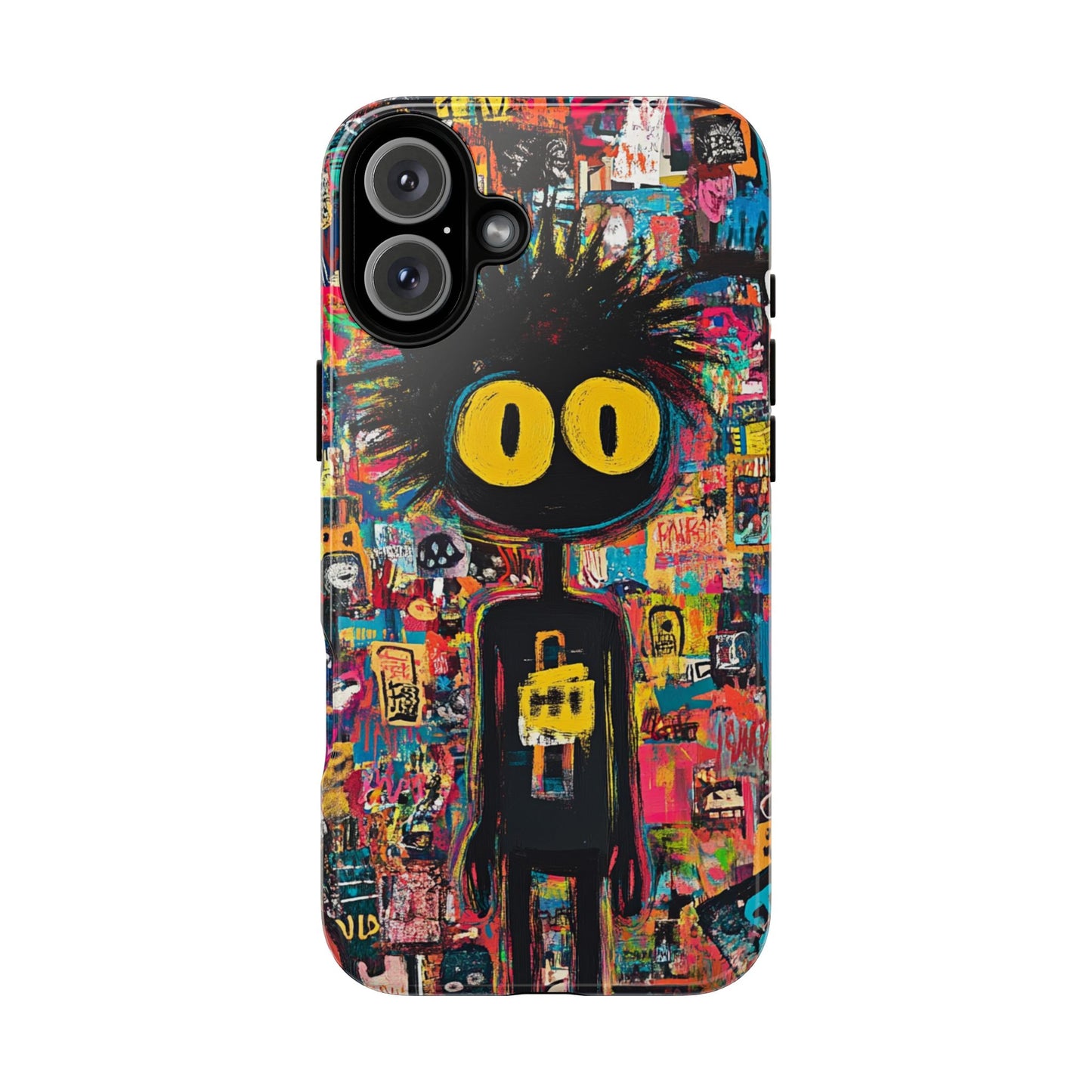 Urban Art iPhone Case – Basquiat Graffiti Style Cover - iPhone, Samsung & Google Pixel Cover - Artistic Painting Case, Art Lover Gift