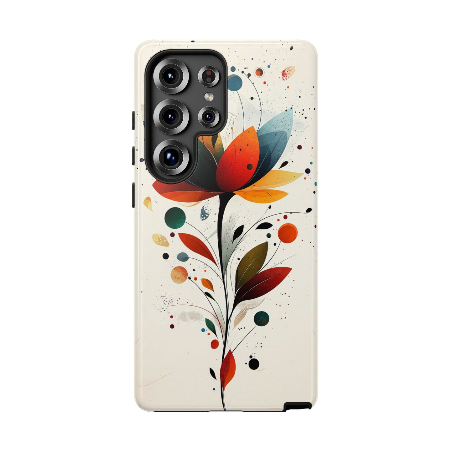 Celestial Petals – Abstract Floral Burst Phone Case for iPhone, Pixel & Samsung