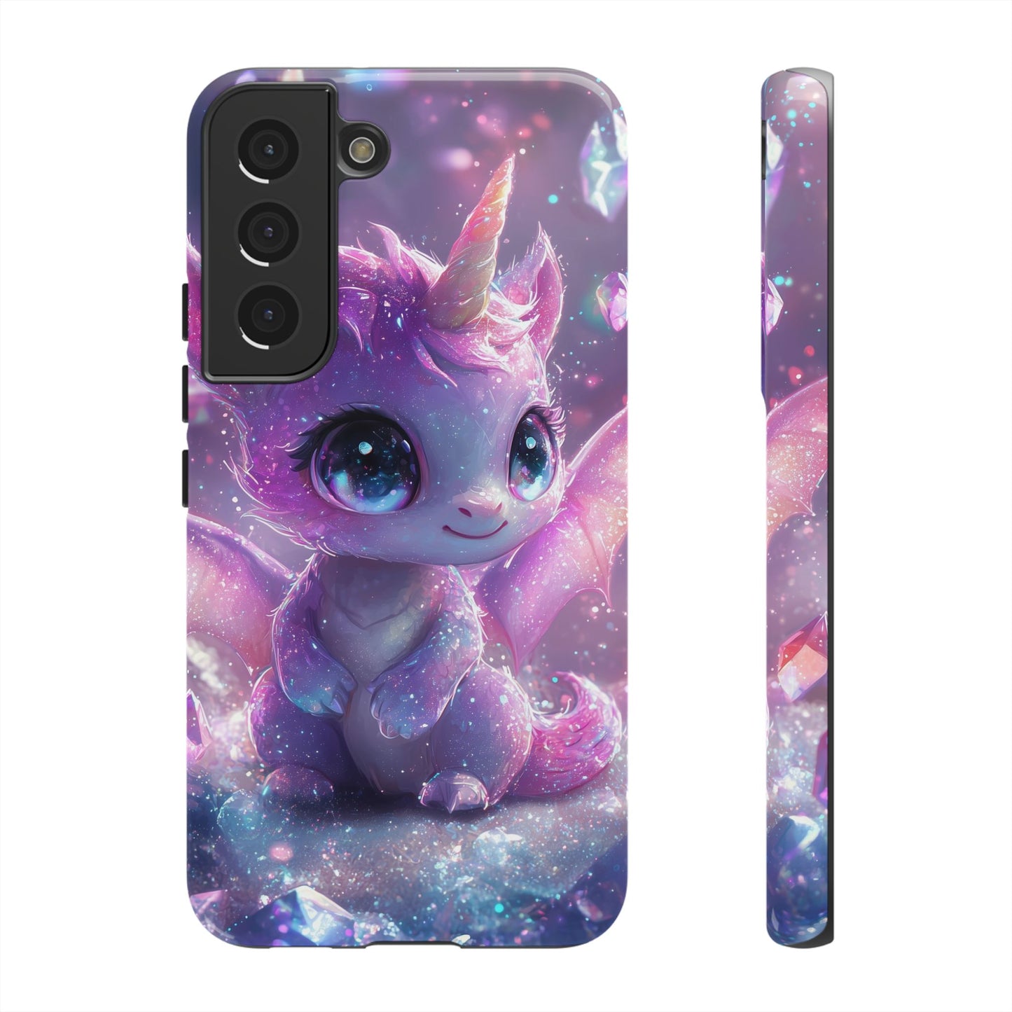 Mystic Crystal Unicorn-Dragon Phone Case for iPhone, Samsung, Google Pixel