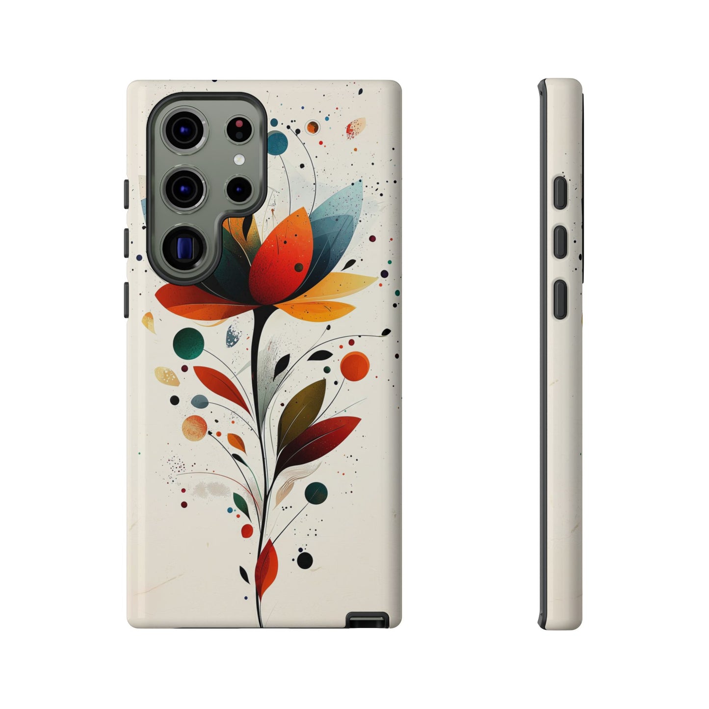 Celestial Petals – Abstract Floral Burst Phone Case for iPhone, Pixel & Samsung