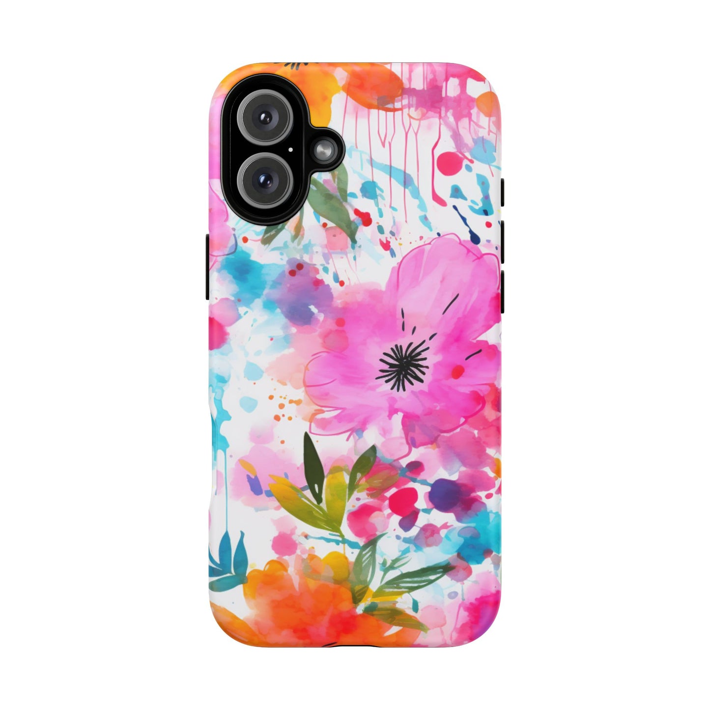Vibrant Watercolor Floral Phone Case – Artistic & Colorful Design