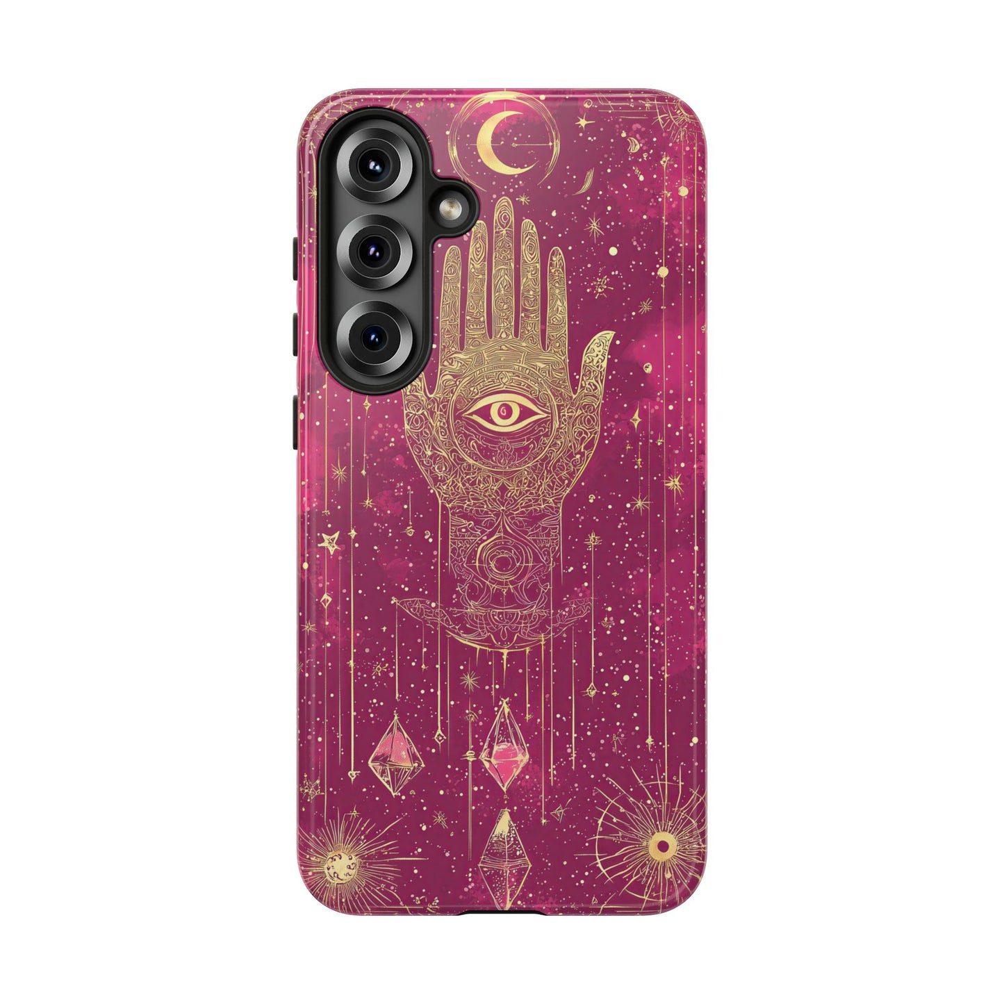 Cosmic Hamsa Boho Phone Case for iPhone, Pixel & Samsung