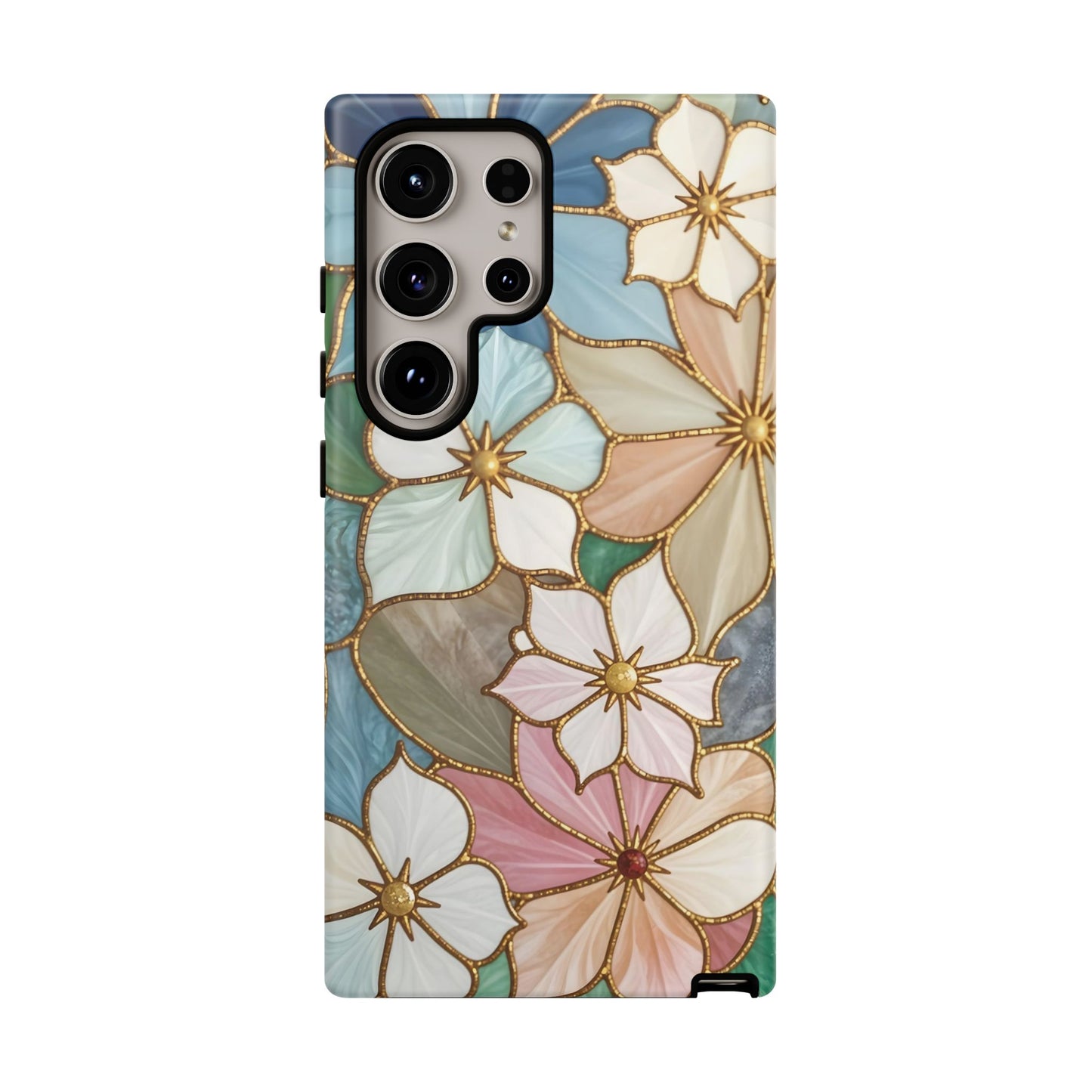 Floral Symphony: Stained Glass Elegance