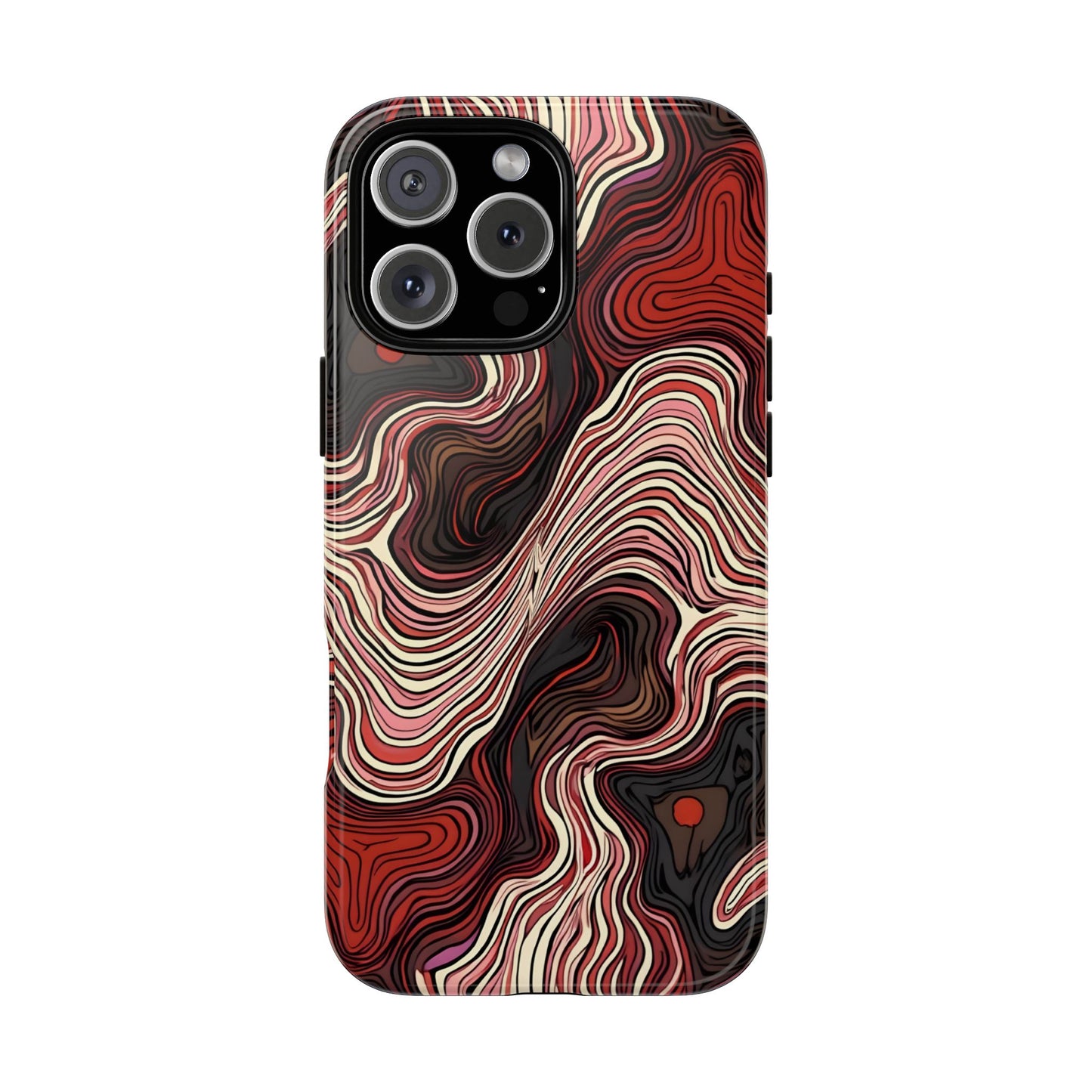 Abstract wavy illusion with swirling lines | Pattern Design