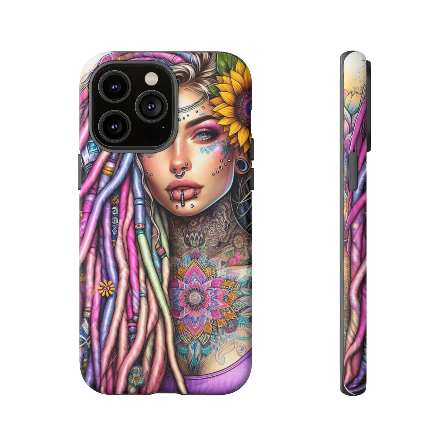 Boho Mandala Goddess – Ethereal Tattoo Art Mobile Cover