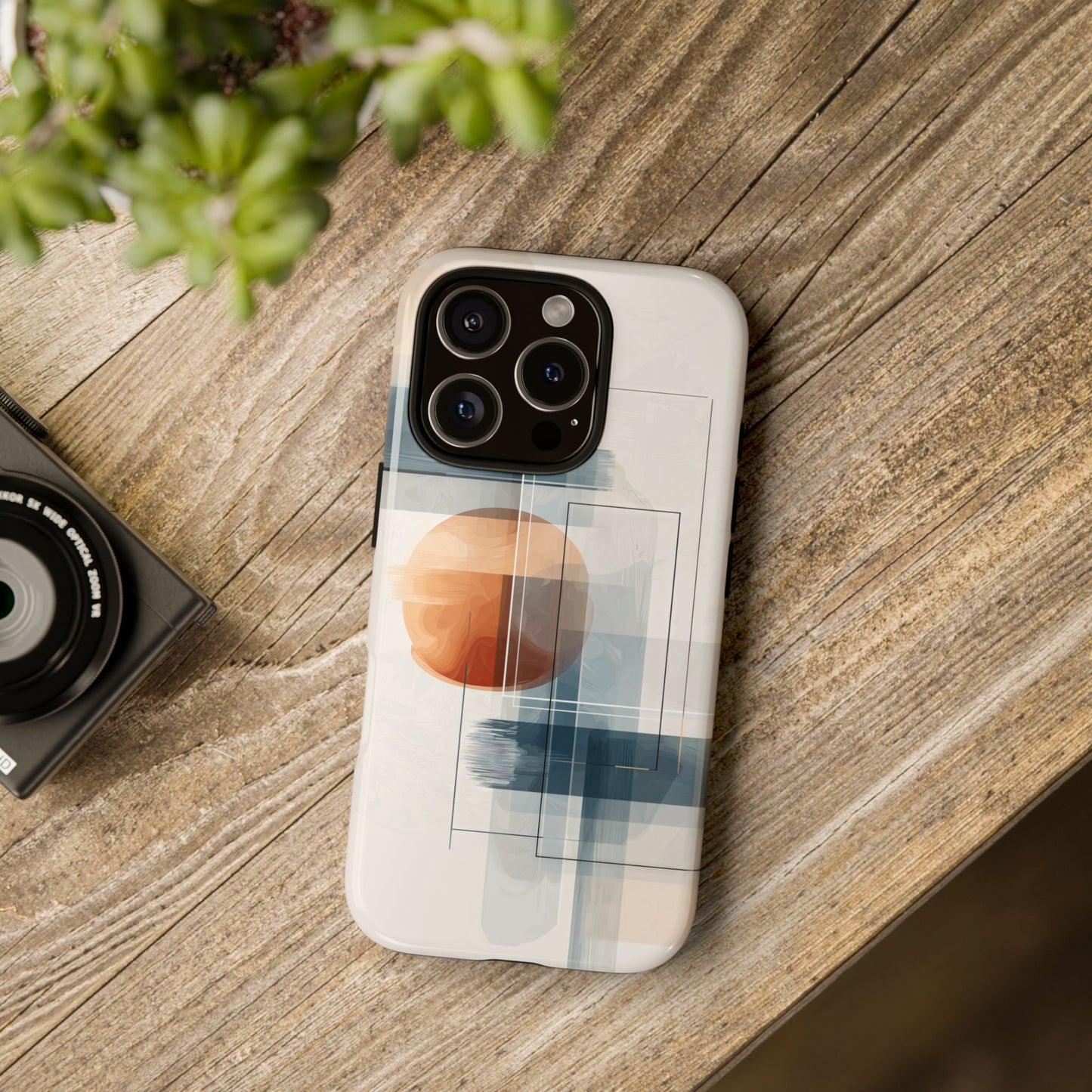 Urban Eclipse – Minimal Abstract Phone Case for iPhone, Samsung & Pixel
